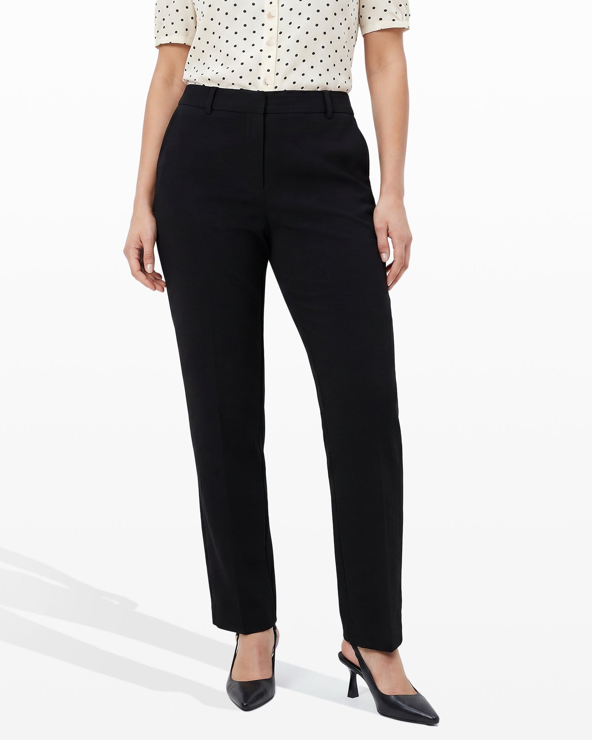 Anne Klein Flare Leg Dress Pant in Black