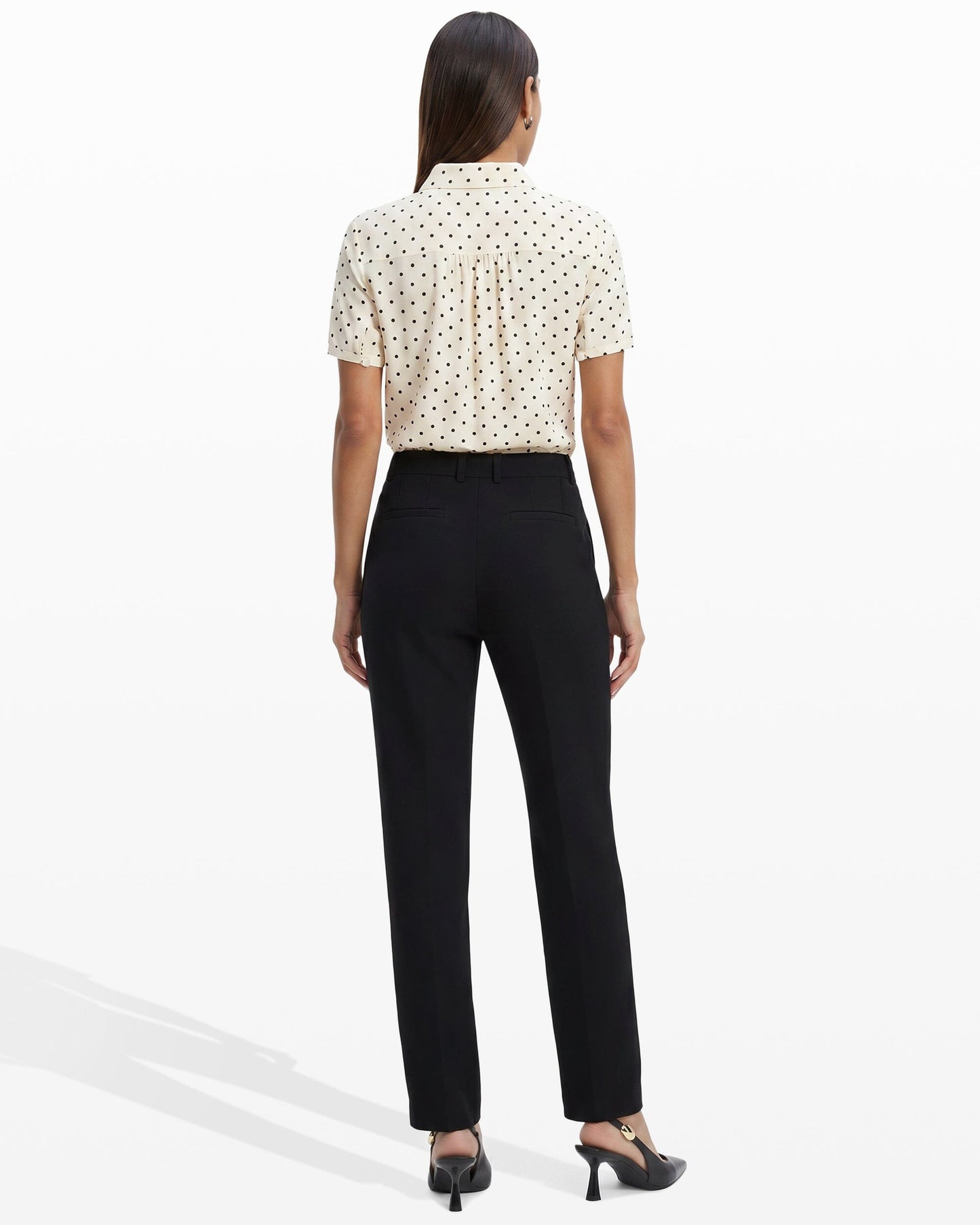 Anne Klein Flare Leg Dress Pant in Black