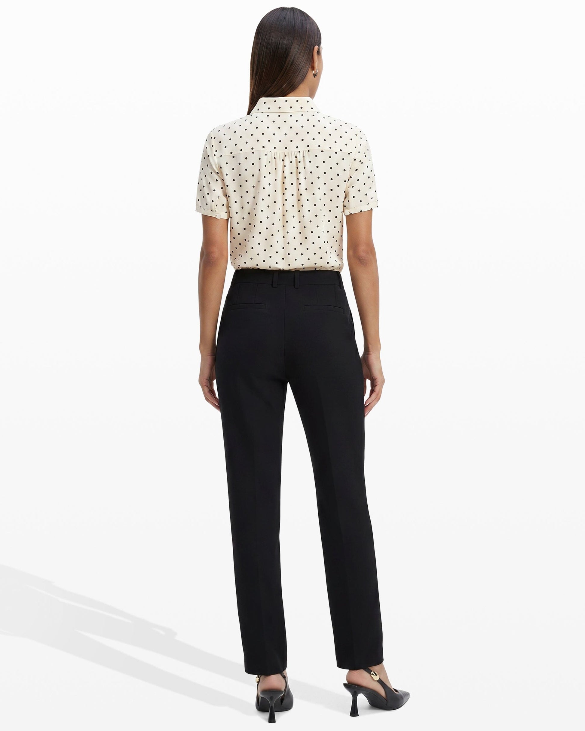 Anne Klein Flare Leg Dress Pant in Black