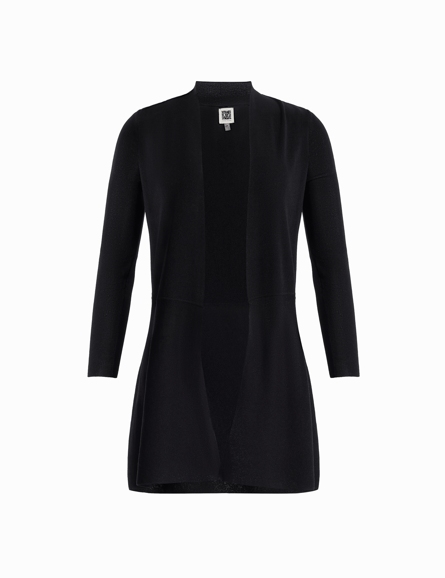 Anne Klein Monterey Open-Front Cardigan in Black