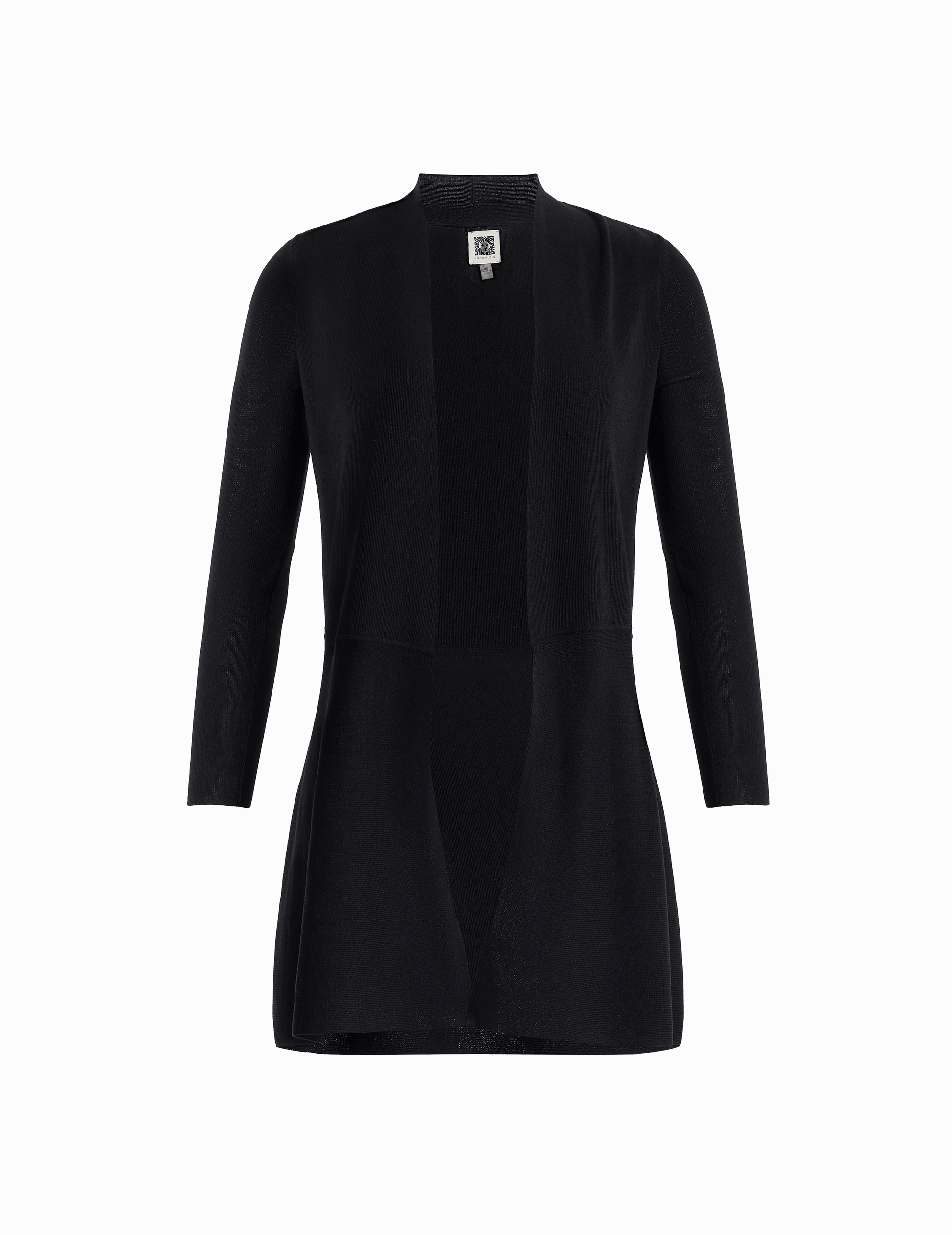 Anne Klein Monterey Open-Front Cardigan in Black