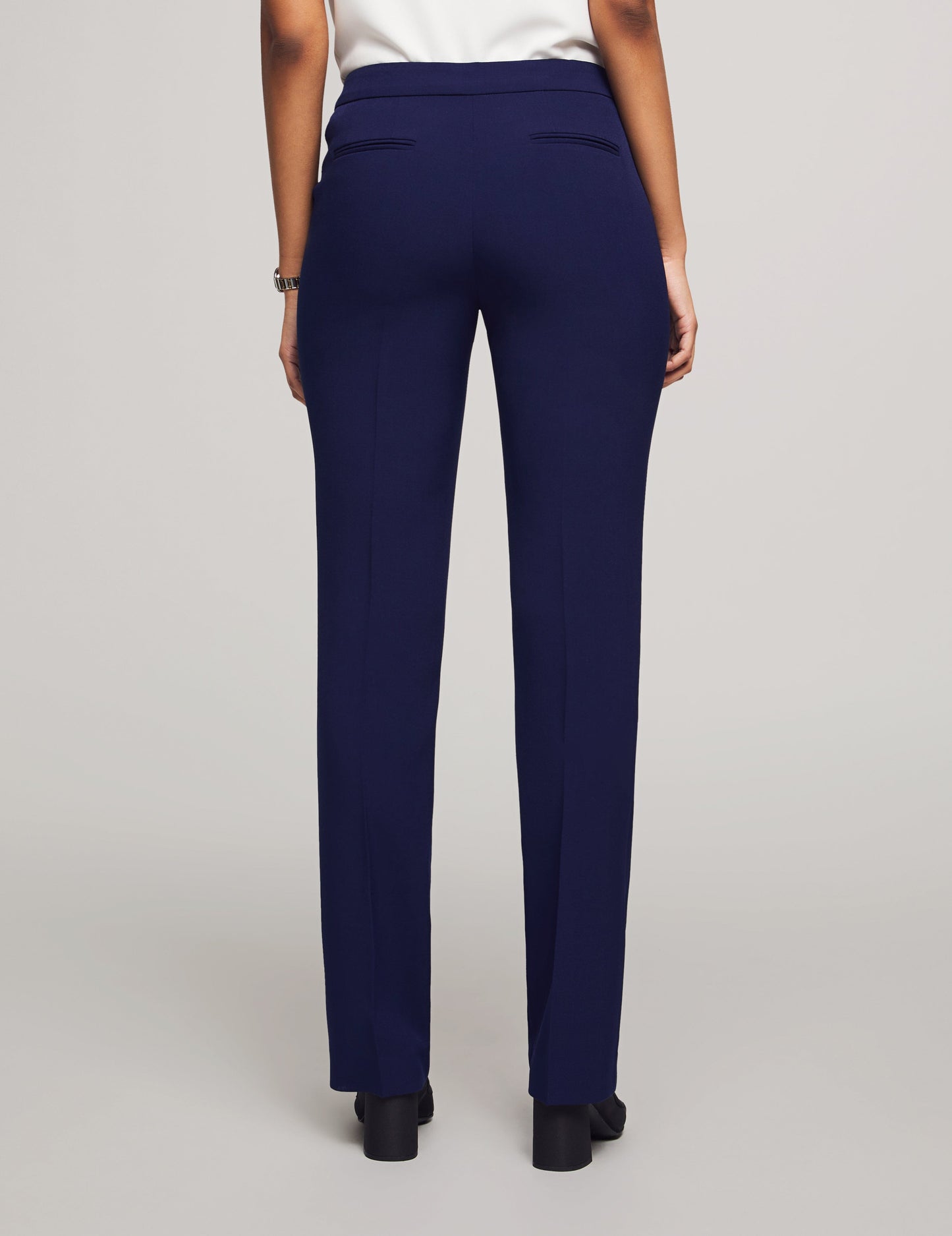Anne Klein 3-Piece Skirt & Pants Suit Set in Navy