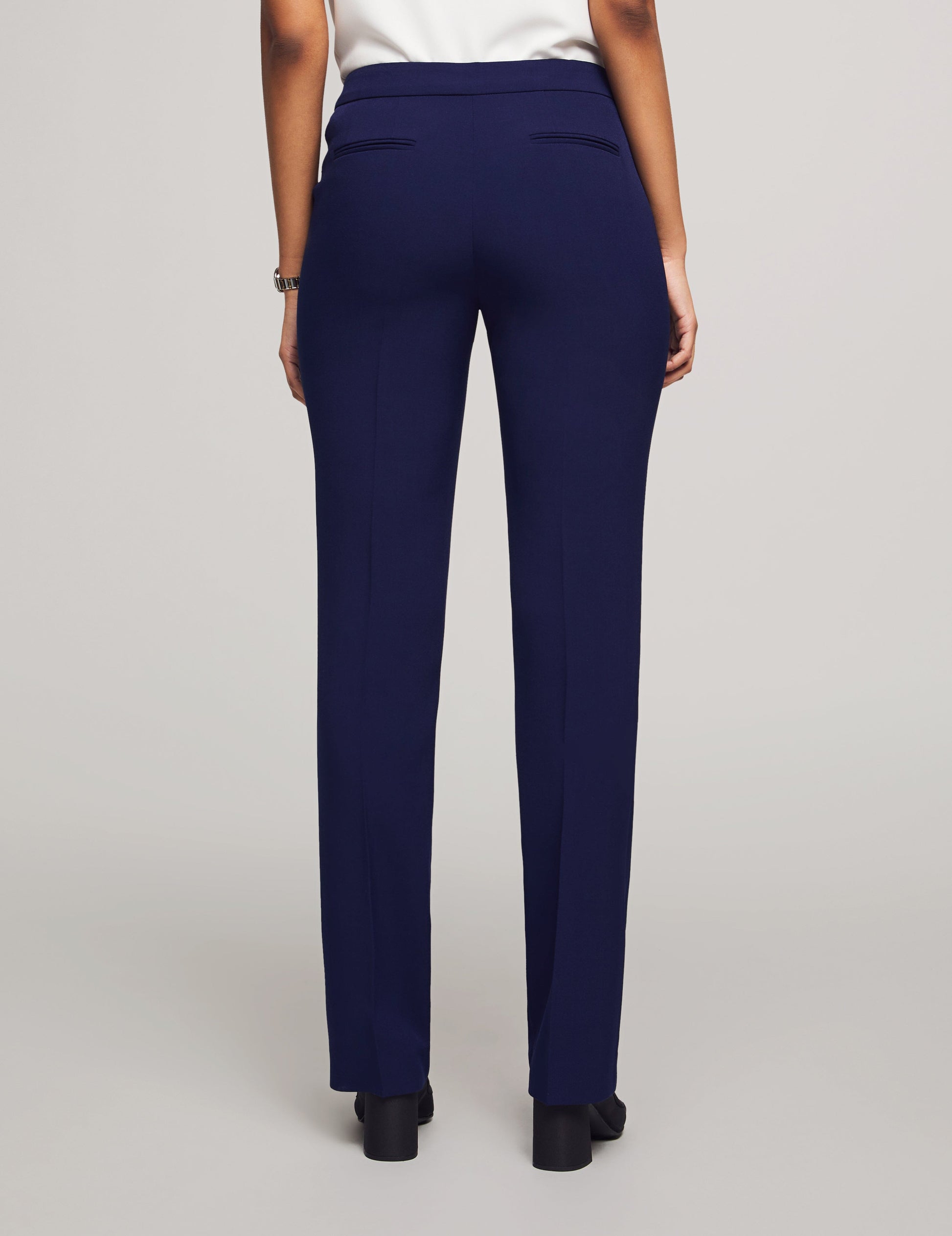 Anne Klein 3-Piece Skirt & Pants Suit Set in Navy