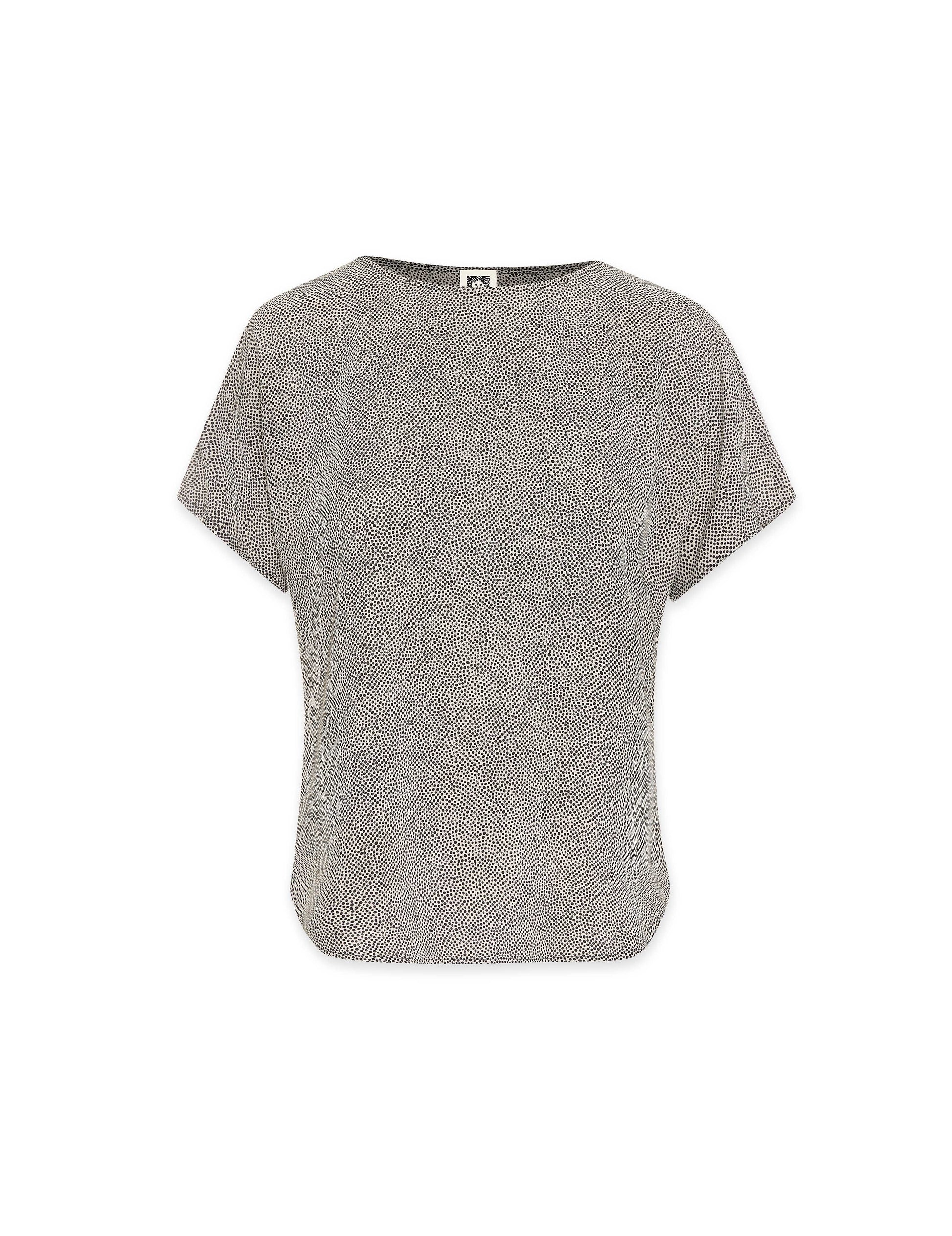 Anne Klein Mini Dot Bateau Blouse in Polyester