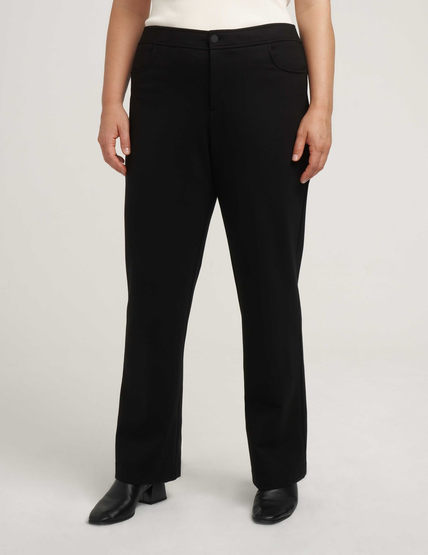 Anne Klein Plus Size Bootleg Dress Pant