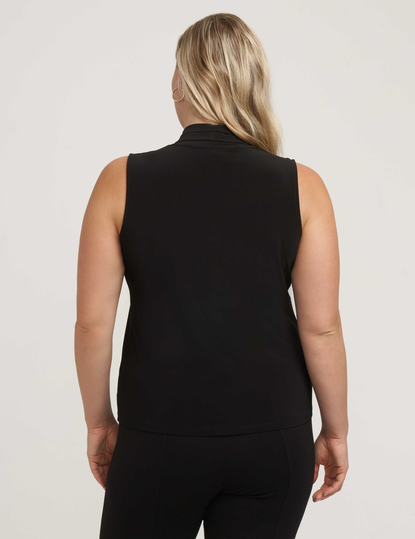 Anne Klein Plus Size Triple Pleat Sleeveless Top