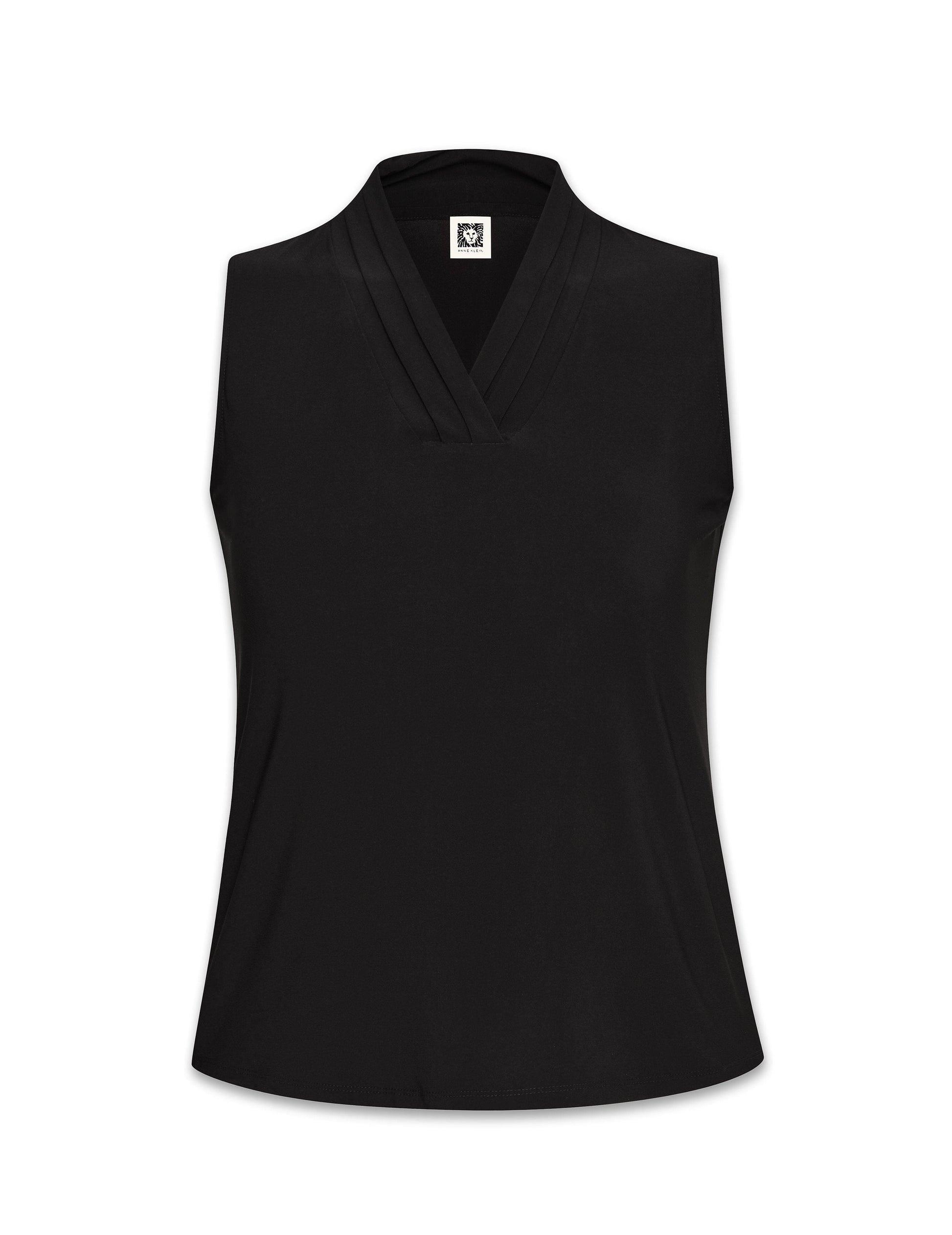 Anne Klein Plus Size Triple Pleat Sleeveless Top