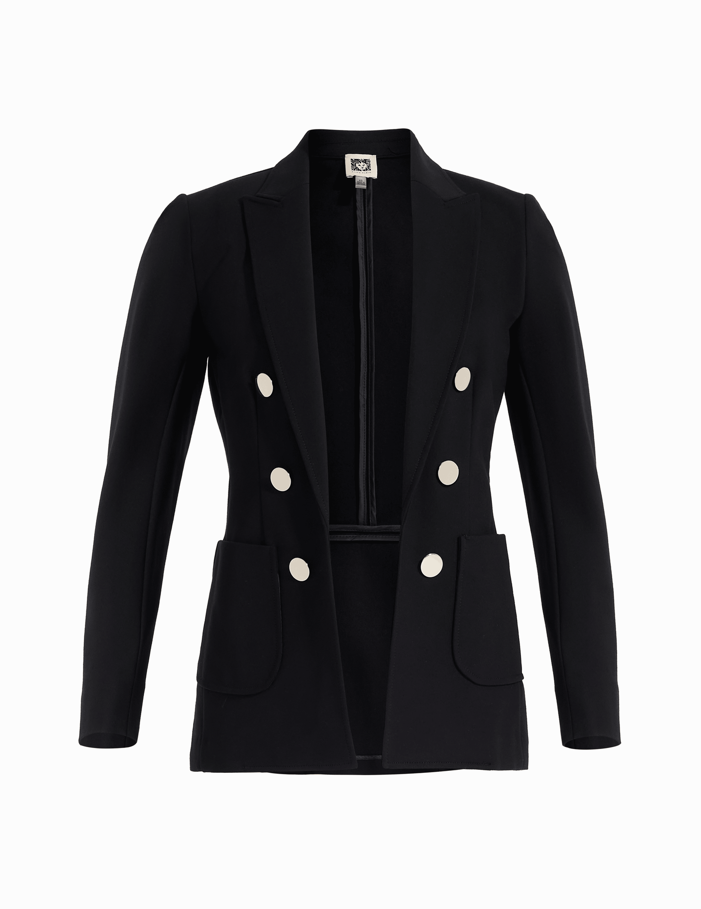 Anne Klein Double Breasted Blazer with Patch Pockets