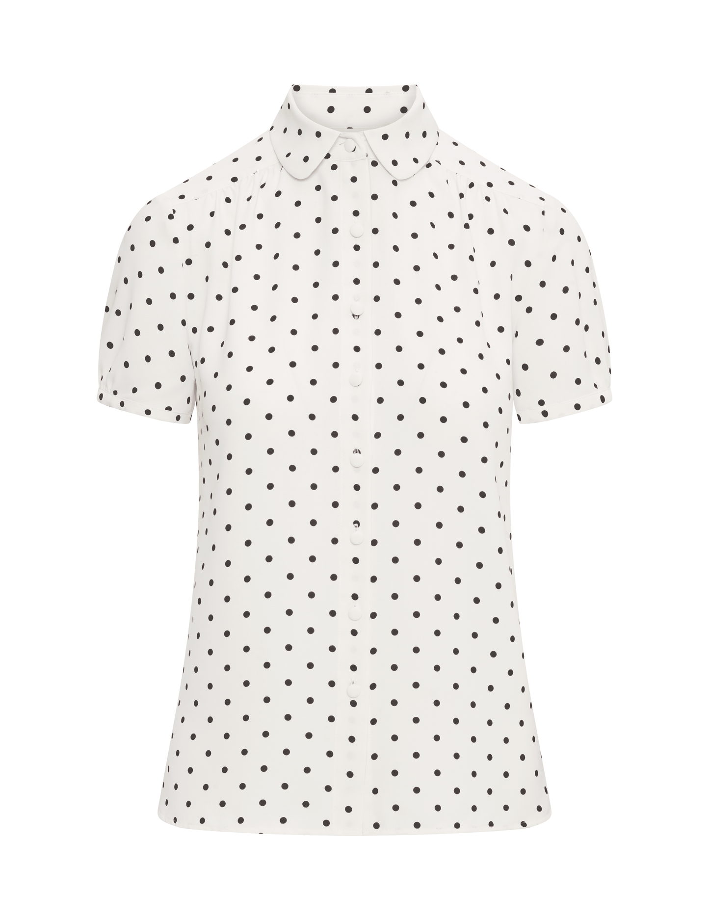 Anne Klein Polka Dot Cap Sleeve Blouse