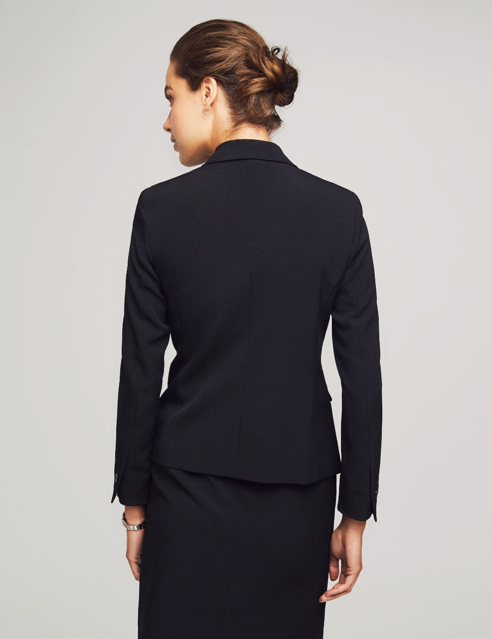 Anne Klein Black Jacket & Skirt Suit Set