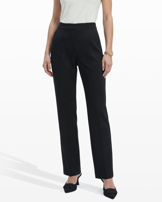 Anne Klein Pull On Straight Leg Trouser with Pockets