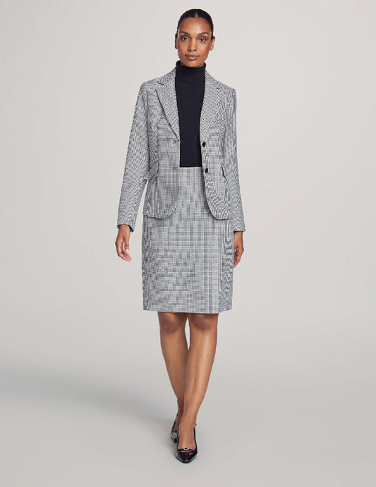 Anne Klein Houndstooth Skirt Suit Set, 3-Piece