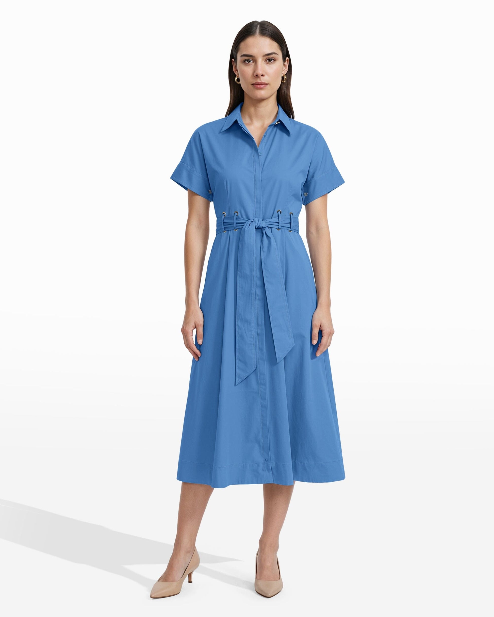 Anne Klein Shirt Dress with Belt Detail