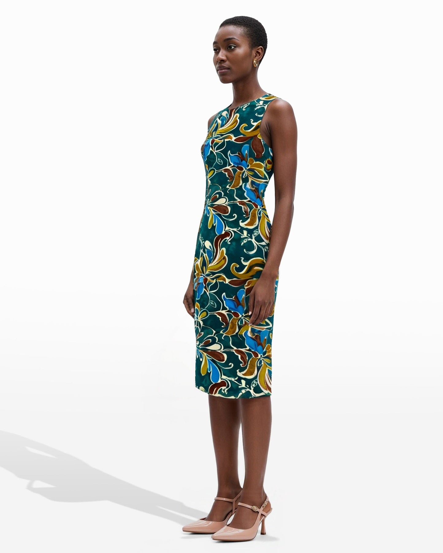 Anne Klein Jewel Neck Sheath