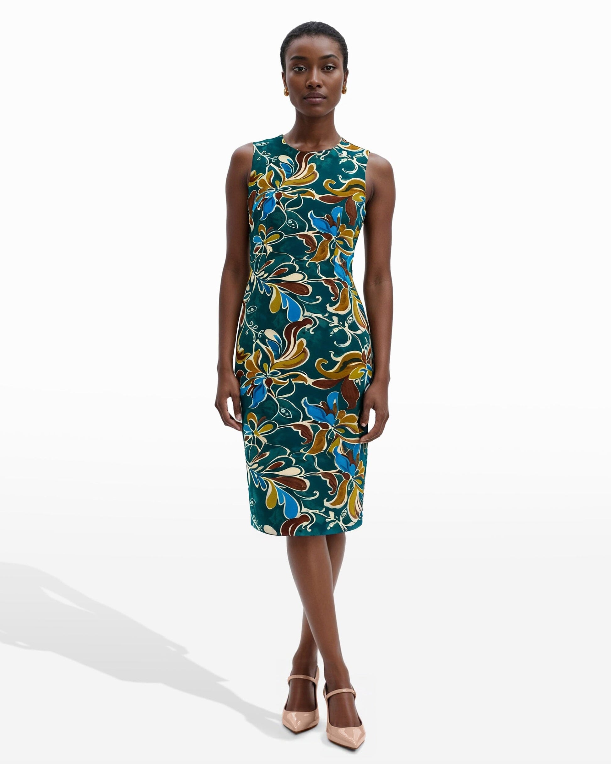 Anne Klein Jewel Neck Sheath