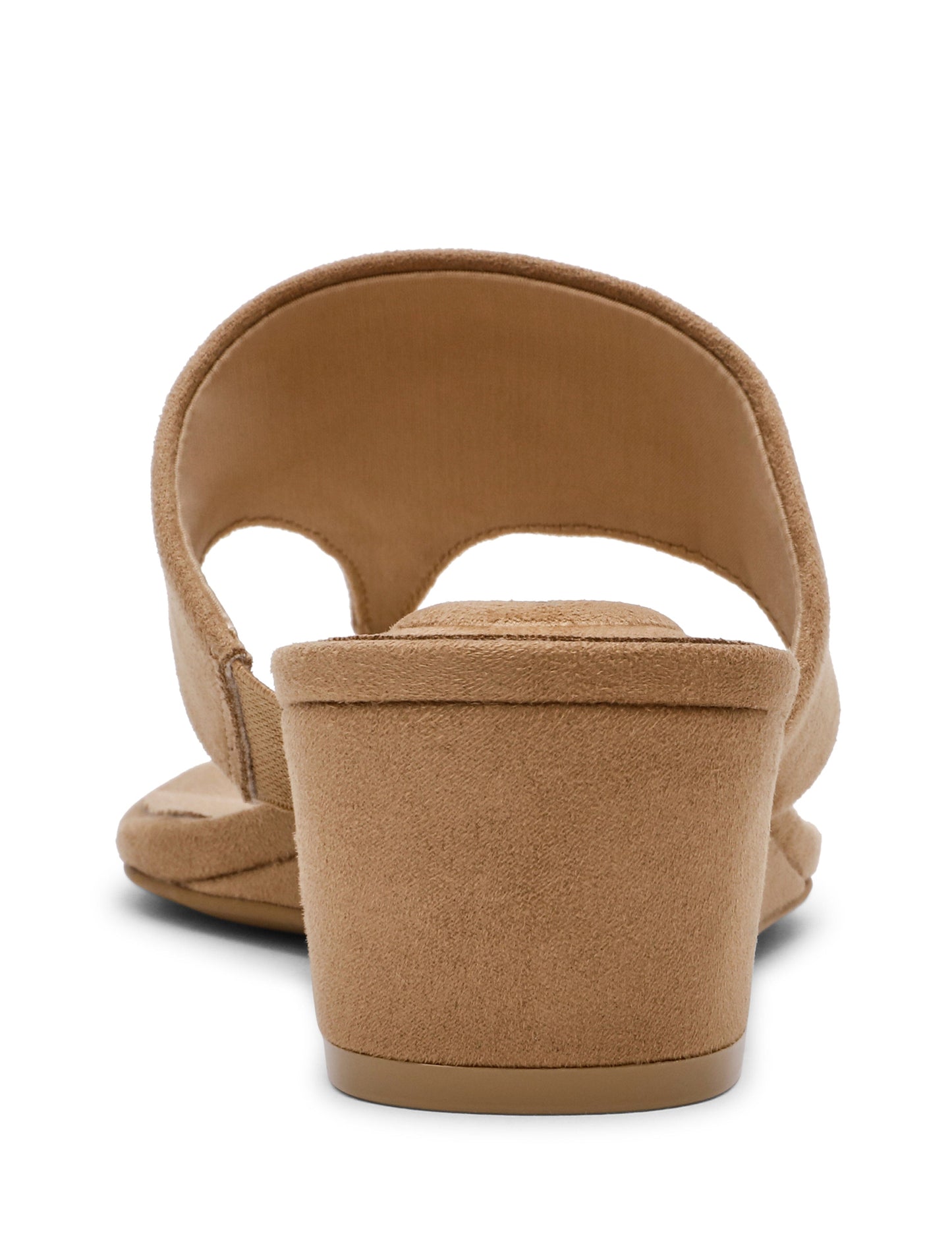 Anne Klein Willing Strappy Flat Sandal in Sand Suede