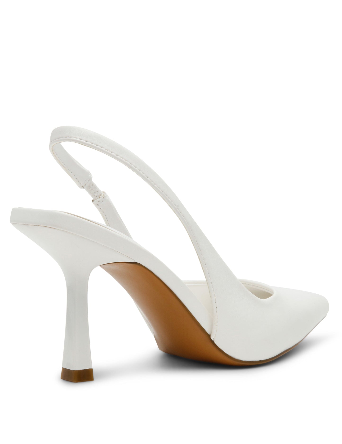 Anne Klein Itzy Slingback Block Heel Pump in White