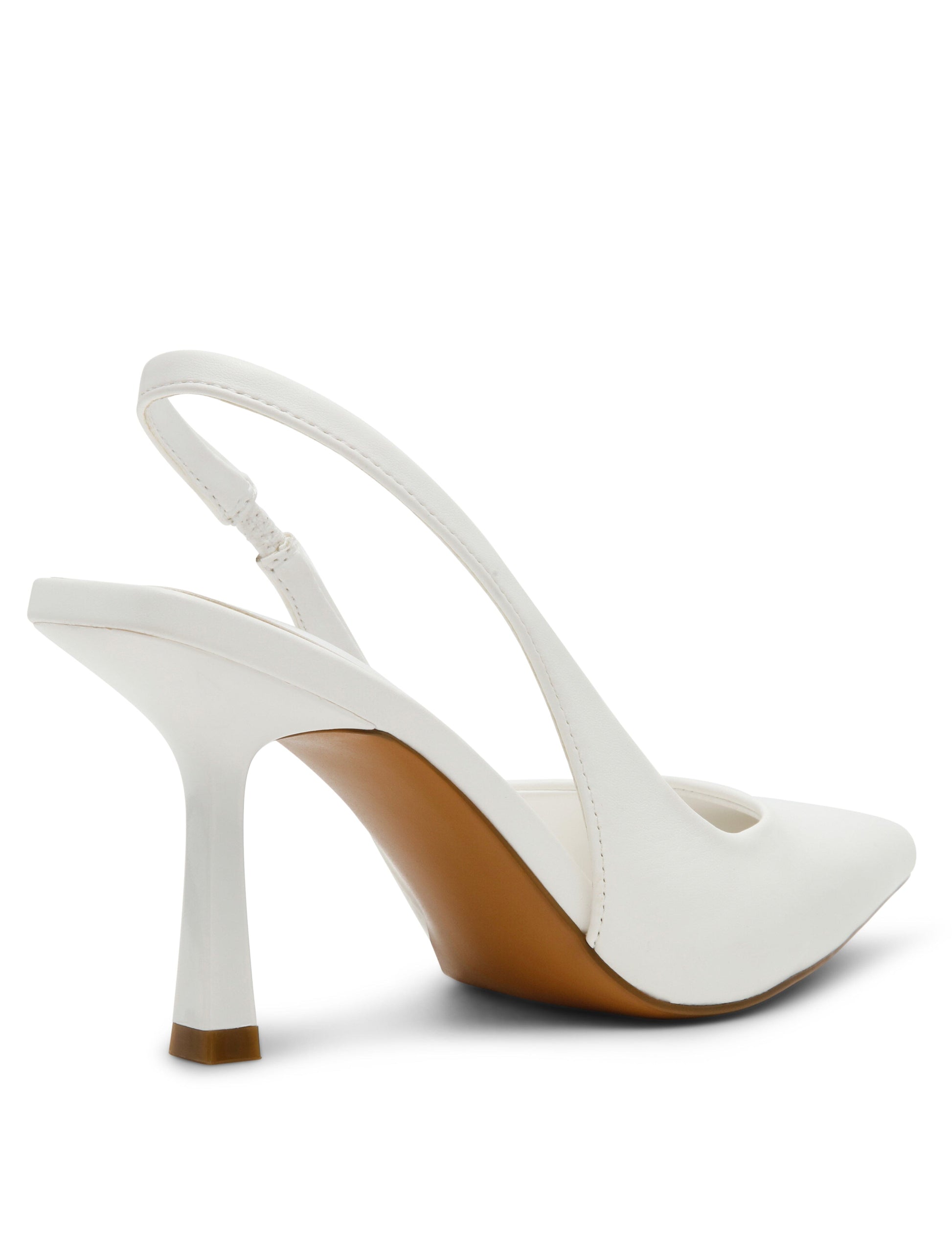 Anne Klein Itzy Slingback Block Heel Pump in White