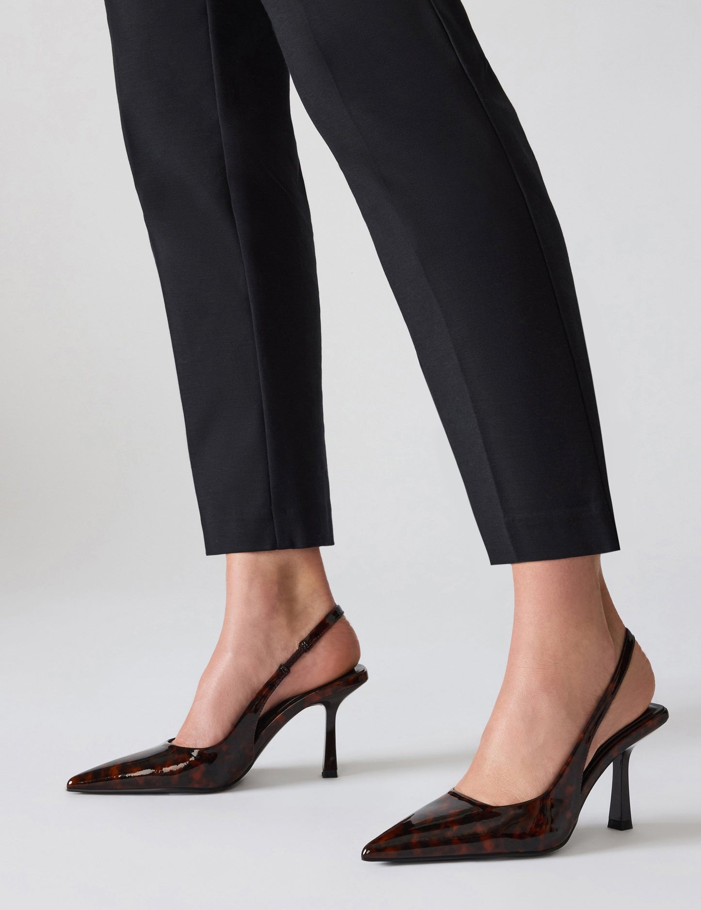 Anne Klein Itzy Slingback Block Heel Pump in Tortoise