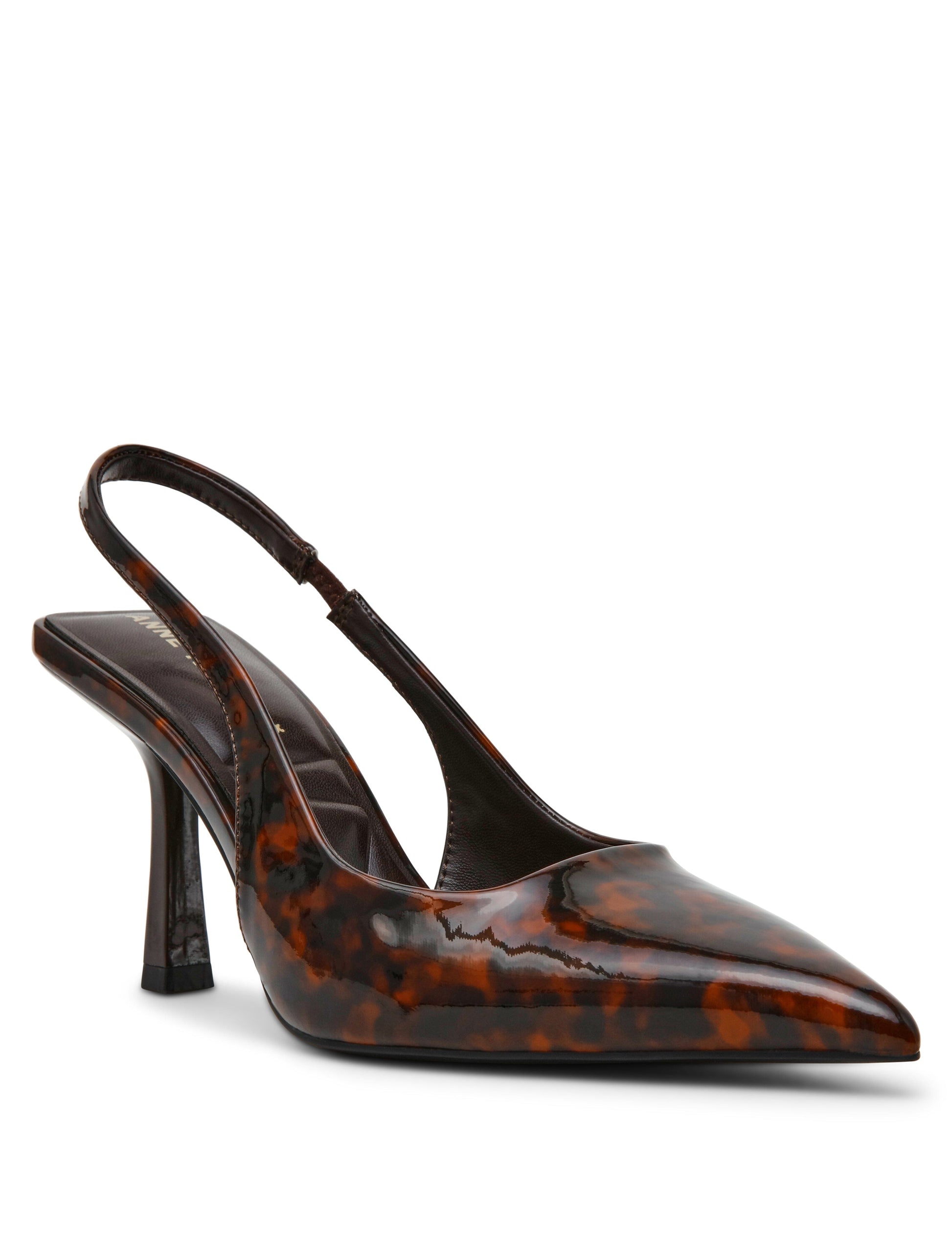 Anne Klein Itzy Slingback Block Heel Pump in Tortoise