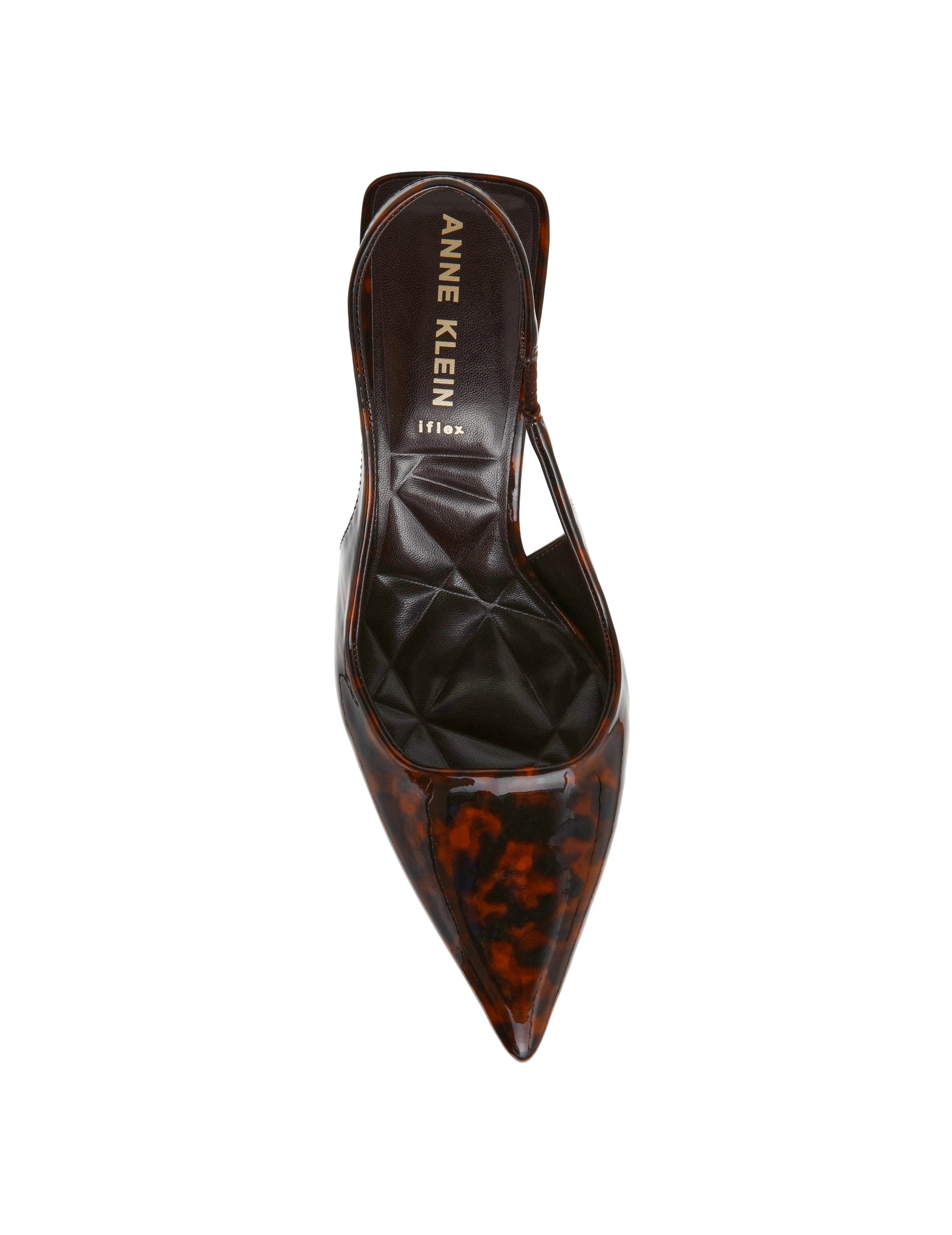 Anne Klein Itzy Slingback Block Heel Pump in Tortoise