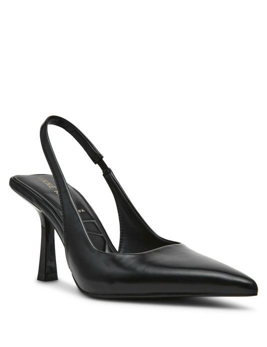 Anne Klein Itzy Slingback Block Heel Pump in Black Box