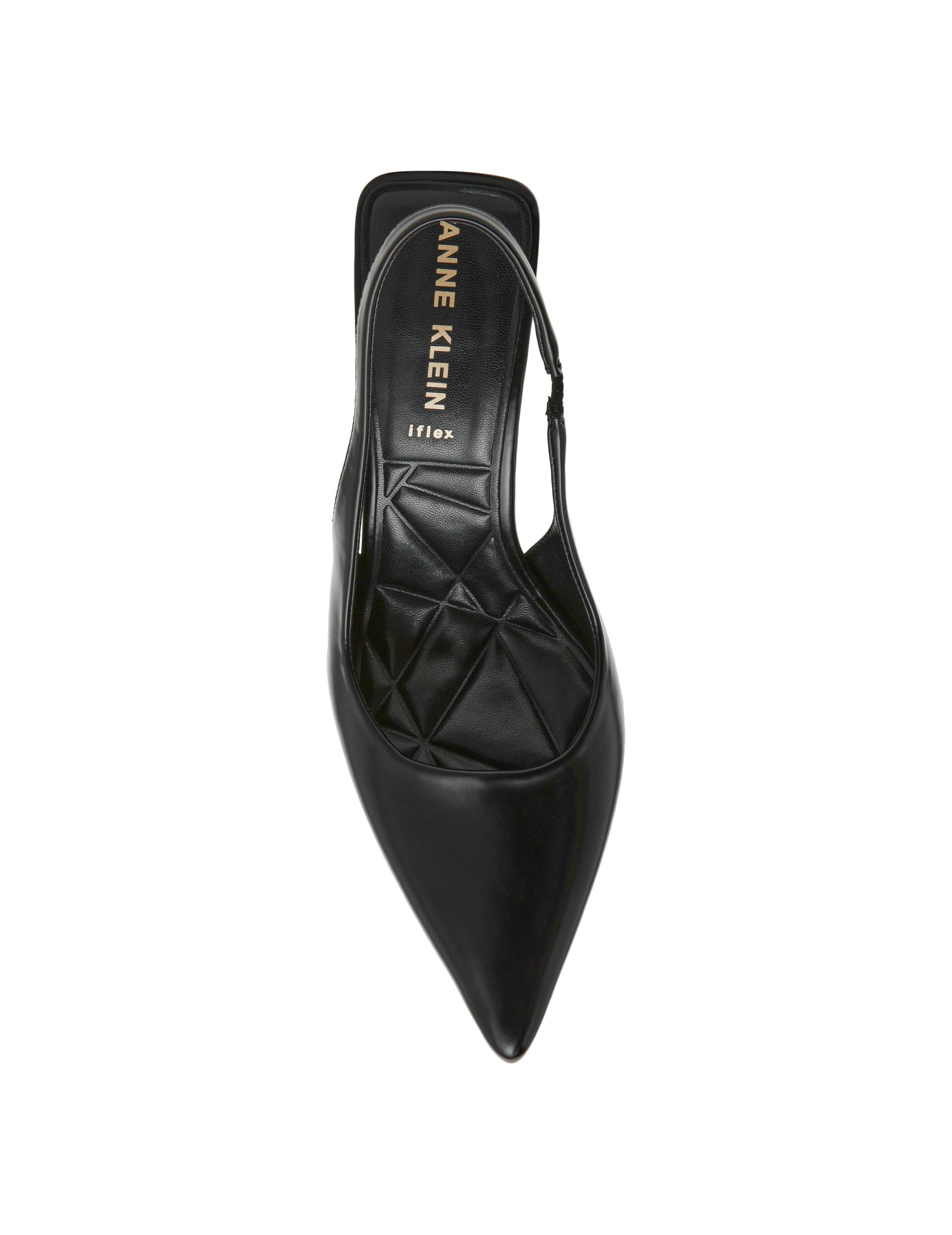Anne Klein Itzy Slingback Block Heel Pump in Black Box