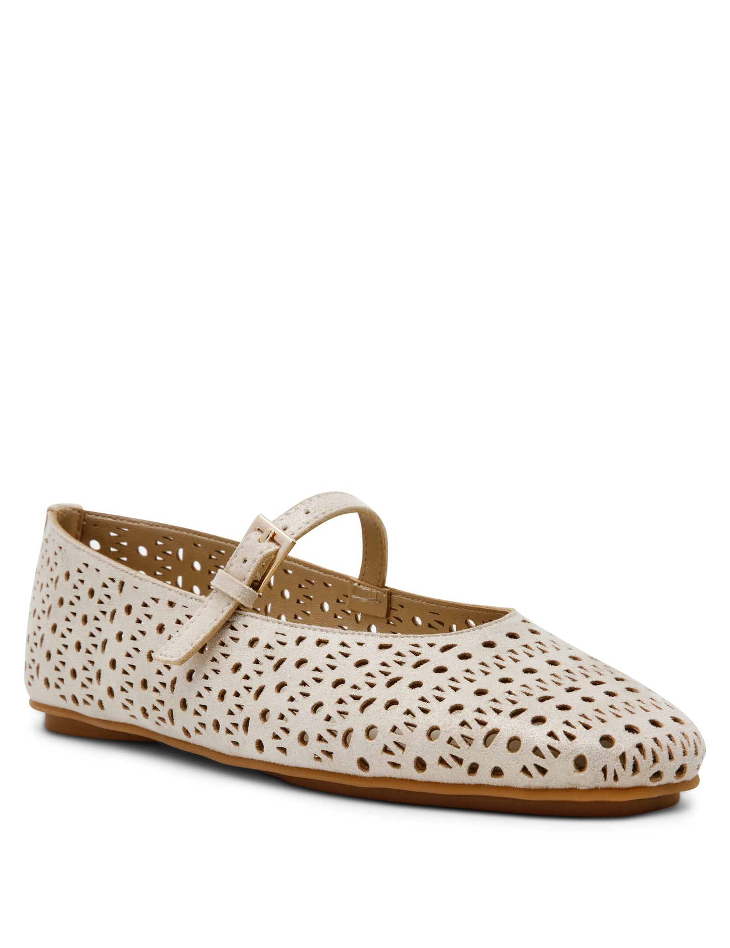 Anne Klein Connie P Ballet Flat in Light Gold