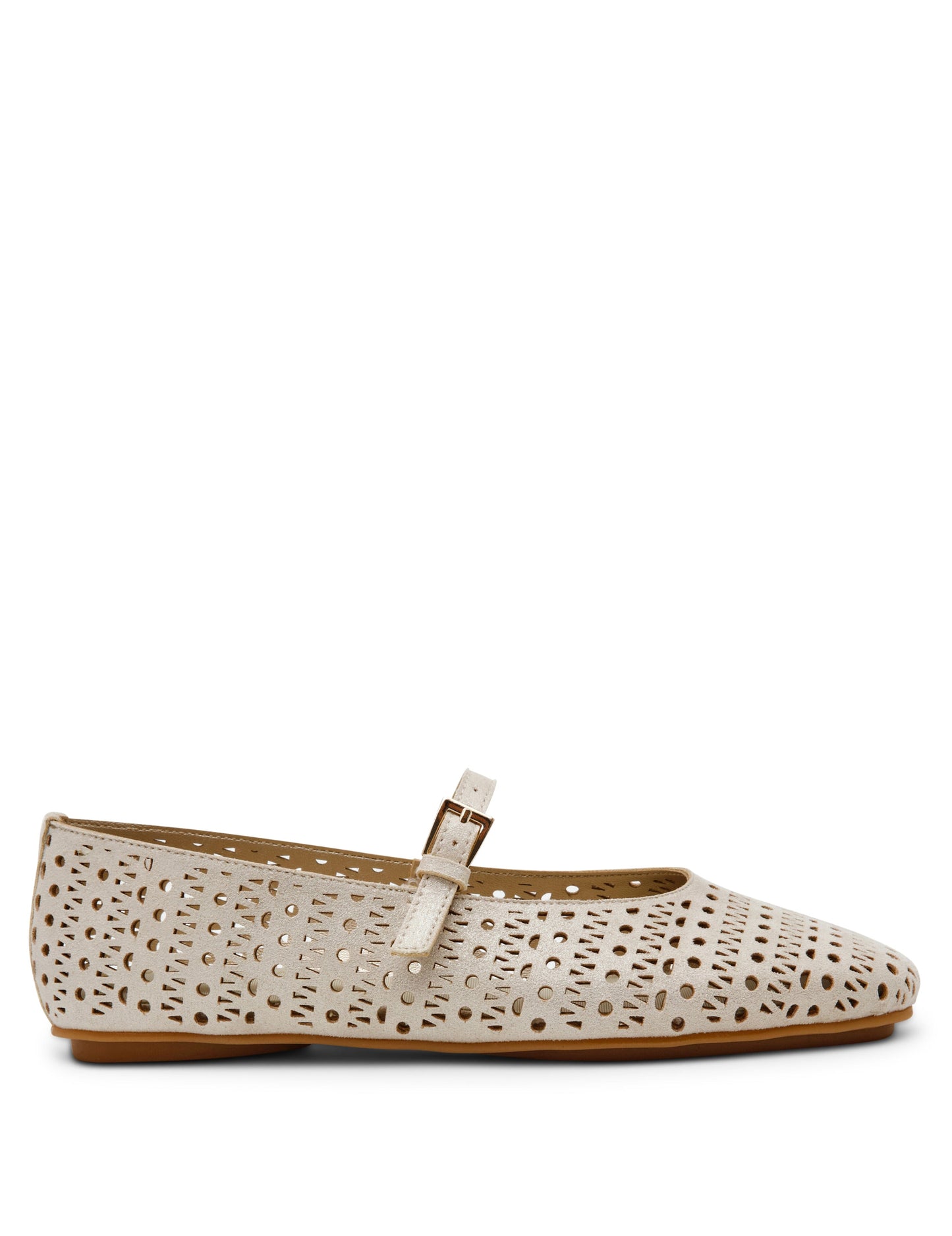 Anne Klein Connie P Ballet Flat in Light Gold