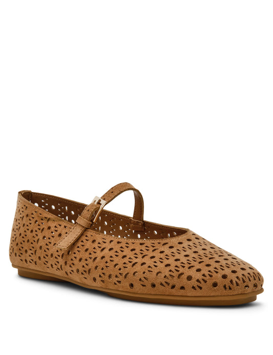 Anne Klein Connie P Ballet Flat in Light Brown