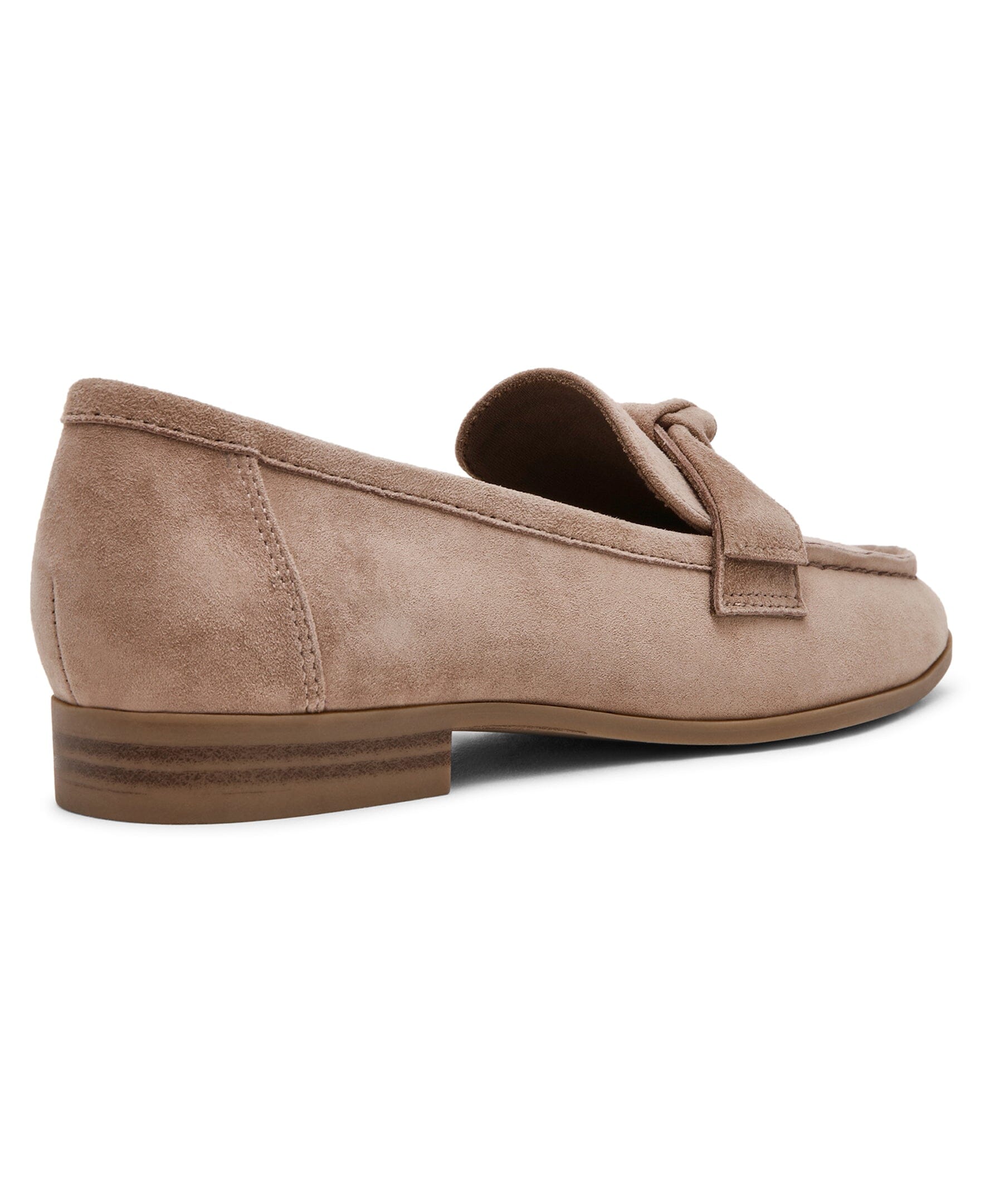 Anne Klein Bowie Slip-On Loafer in Taupe Suede