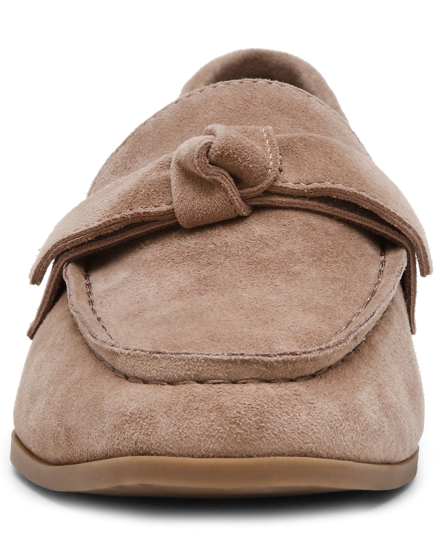Anne Klein Bowie Slip-On Loafer in Taupe Suede