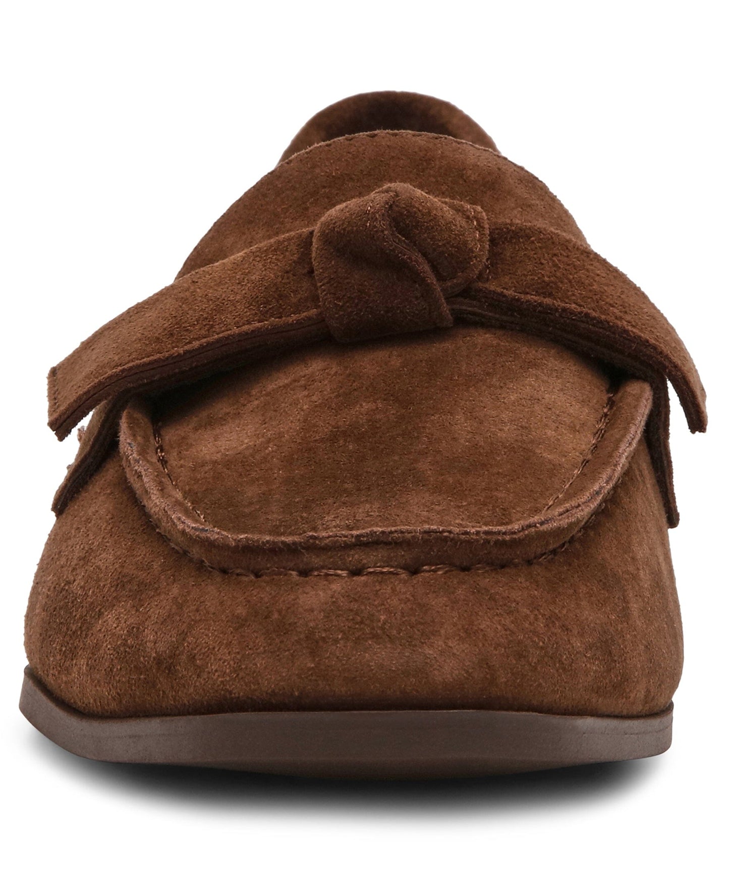 Anne Klein Bowie Slip-On Loafer in Brown Suede