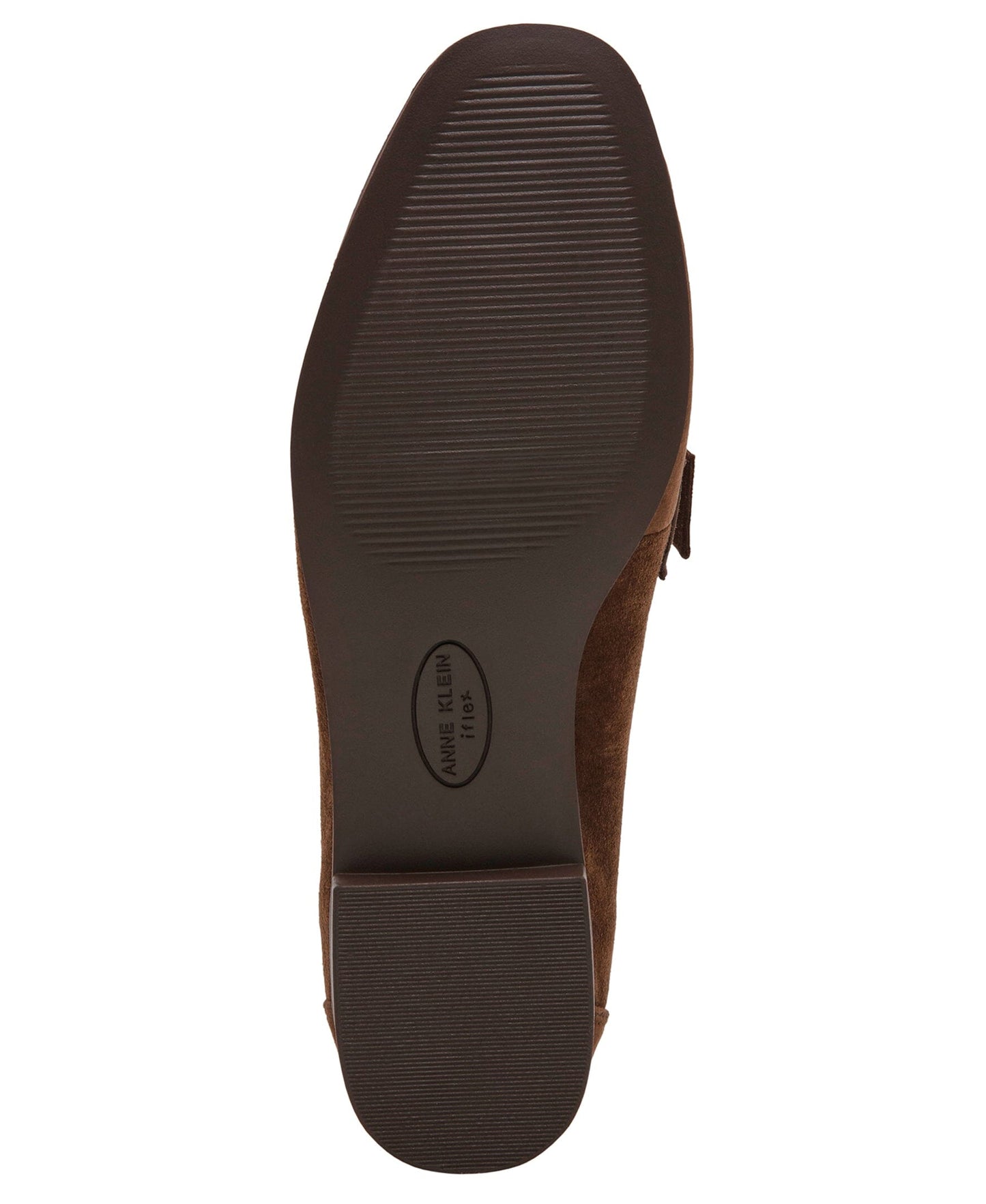 Anne Klein Bowie Slip-On Loafer in Brown Suede