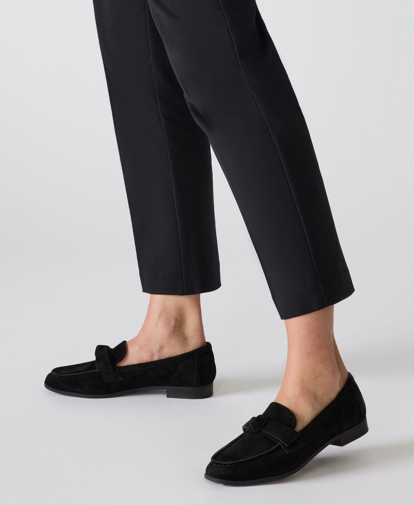 Anne Klein Bowie Slip-On Loafer in Black Suede