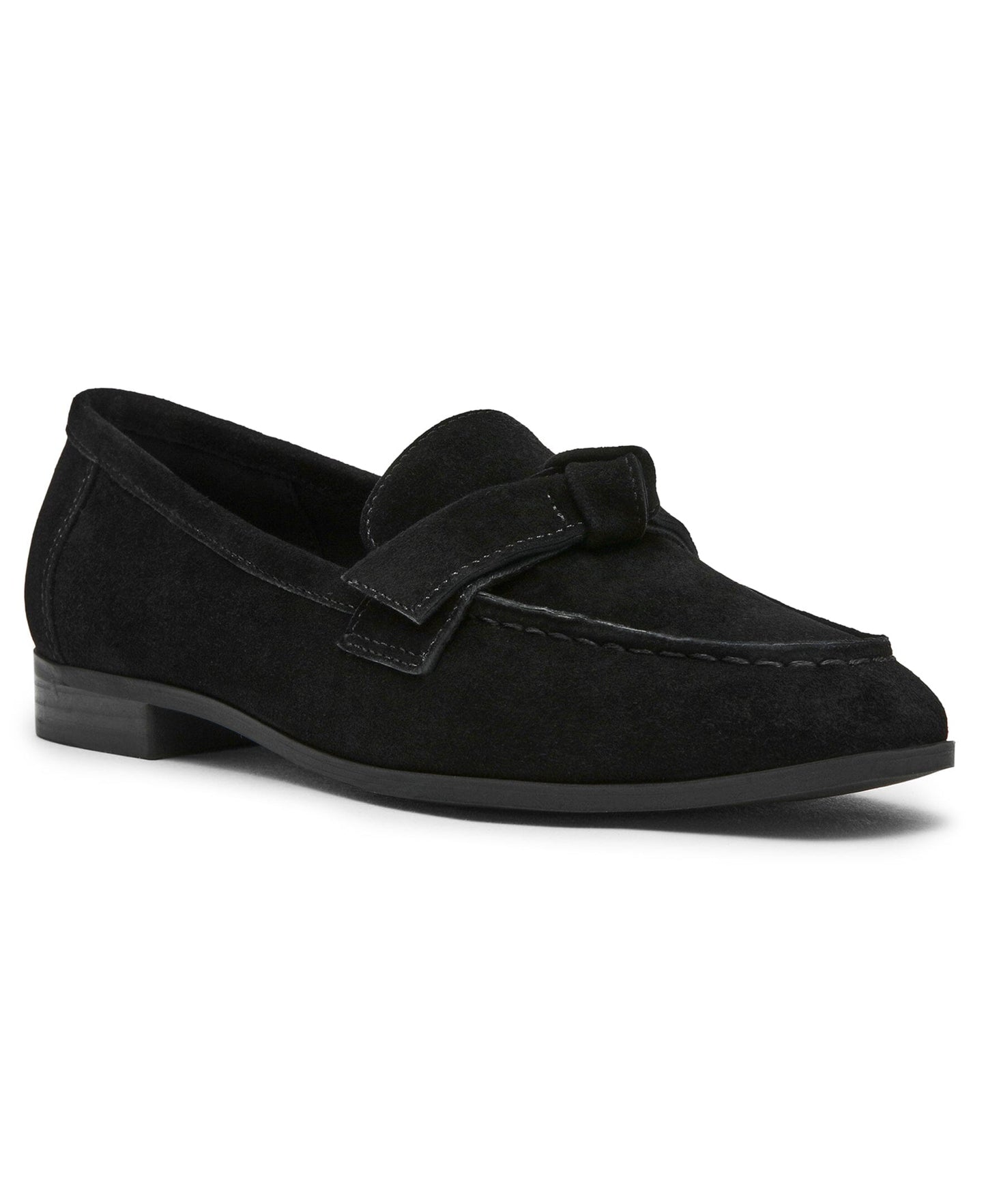 Anne Klein Bowie Slip-On Loafer in Black Suede