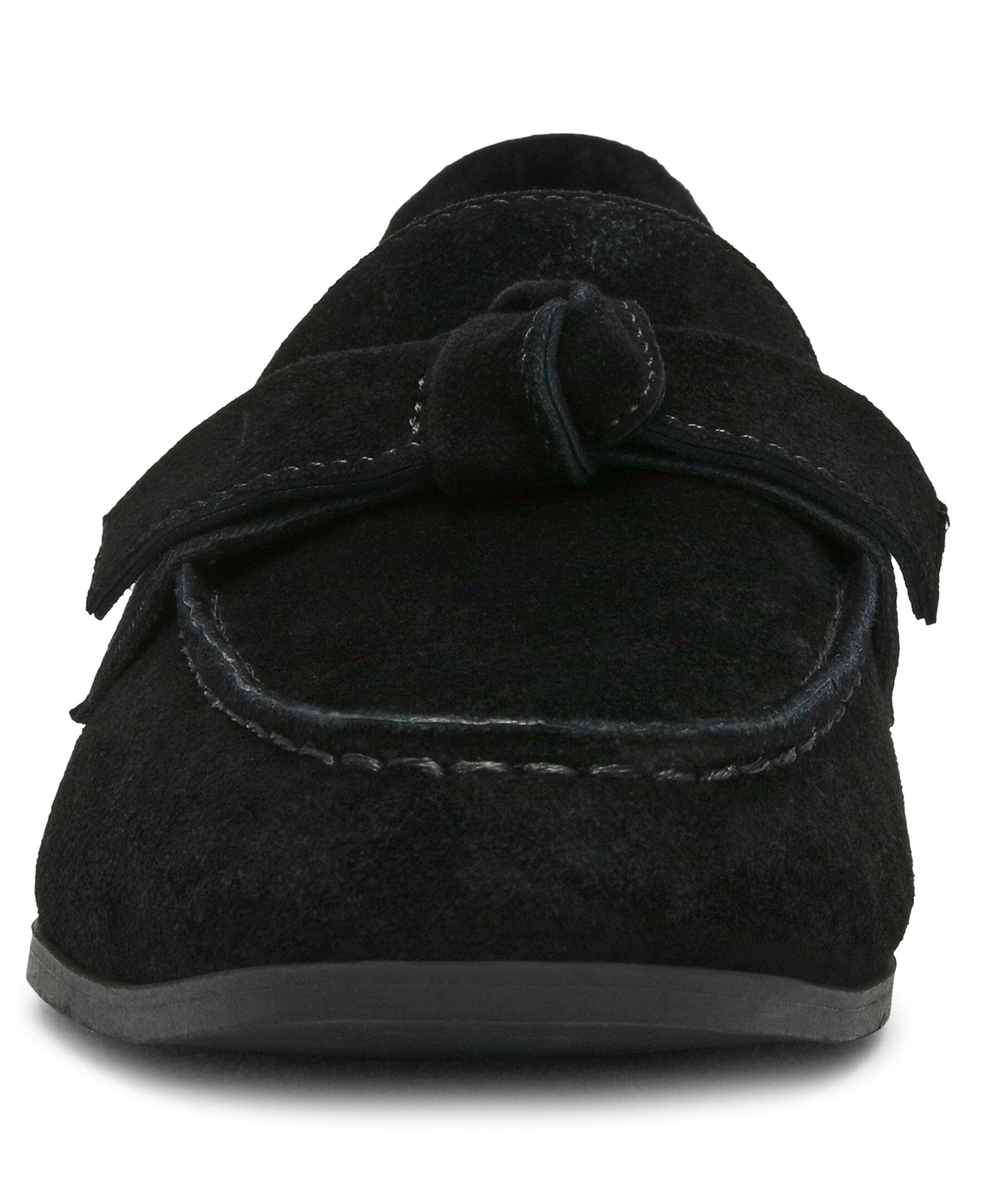 Anne Klein Bowie Slip-On Loafer in Black Suede