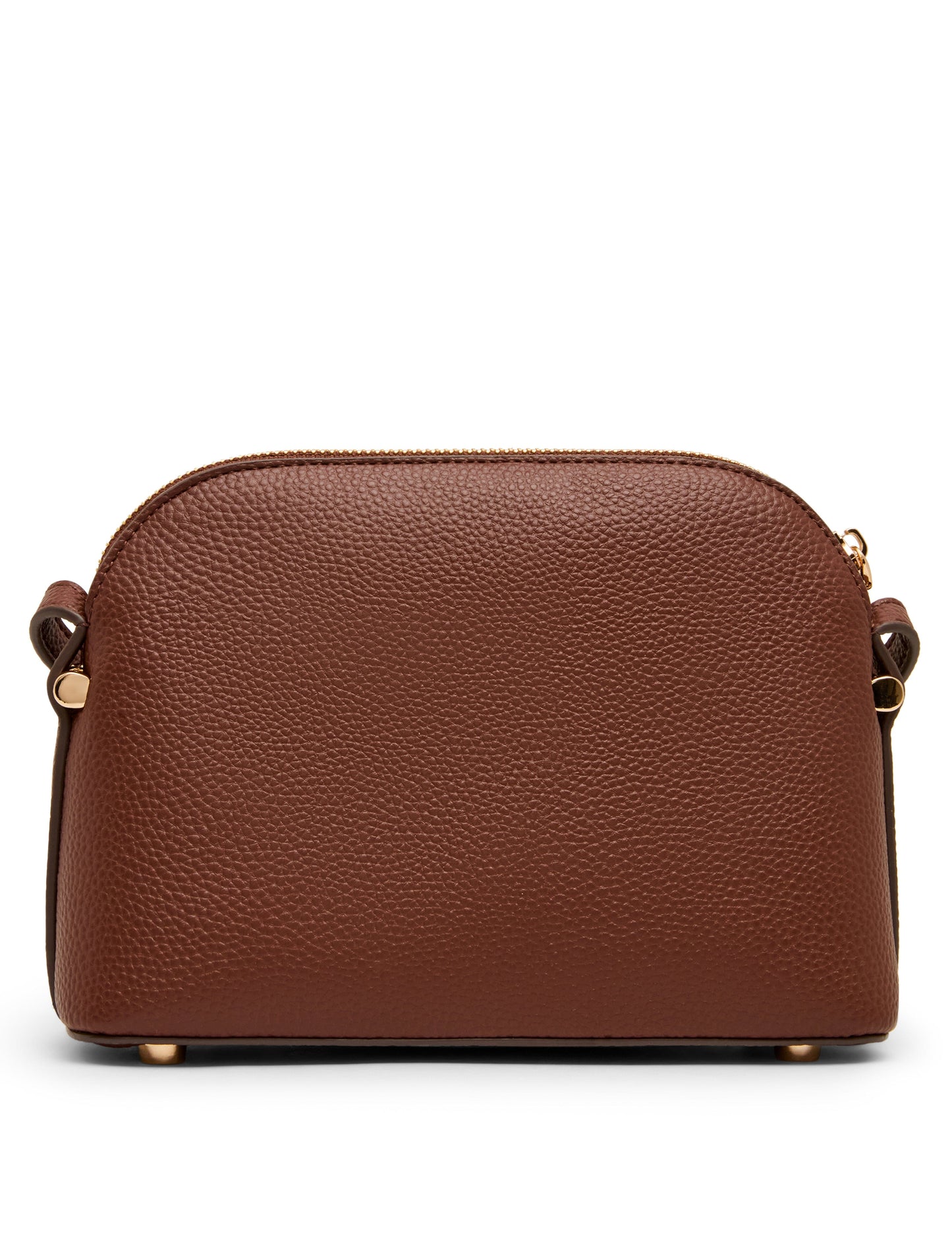 Anne Klein Dome Crossbody Bag with Detachable Card Case in Walnut