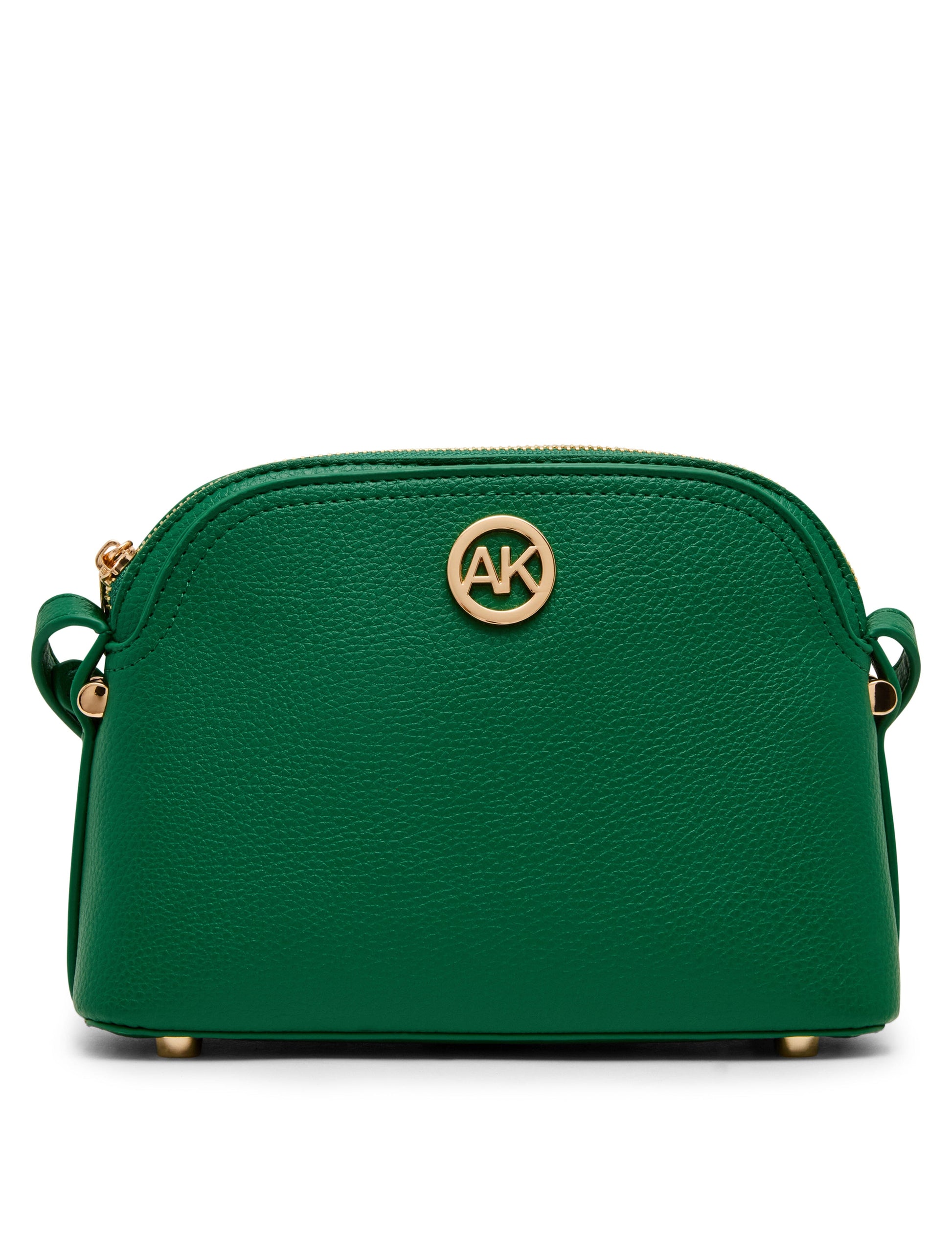 Anne Klein Dome Crossbody Bag with Detachable Card Case in Palm Leaf