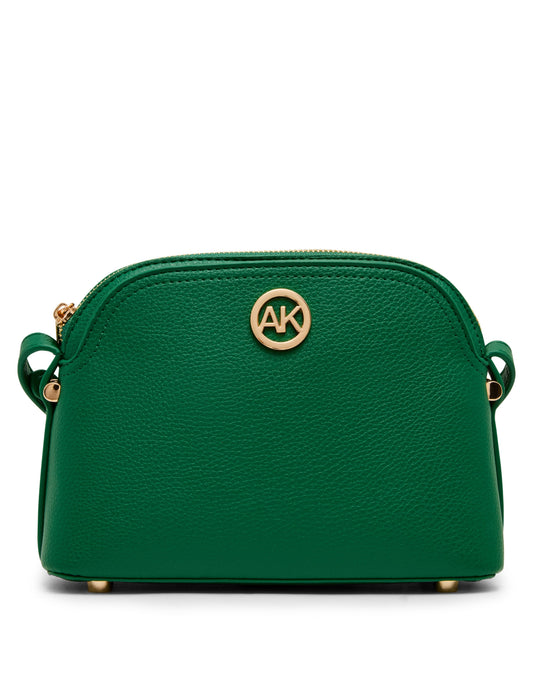 Anne Klein Dome Crossbody Bag with Detachable Card Case in Palm Leaf