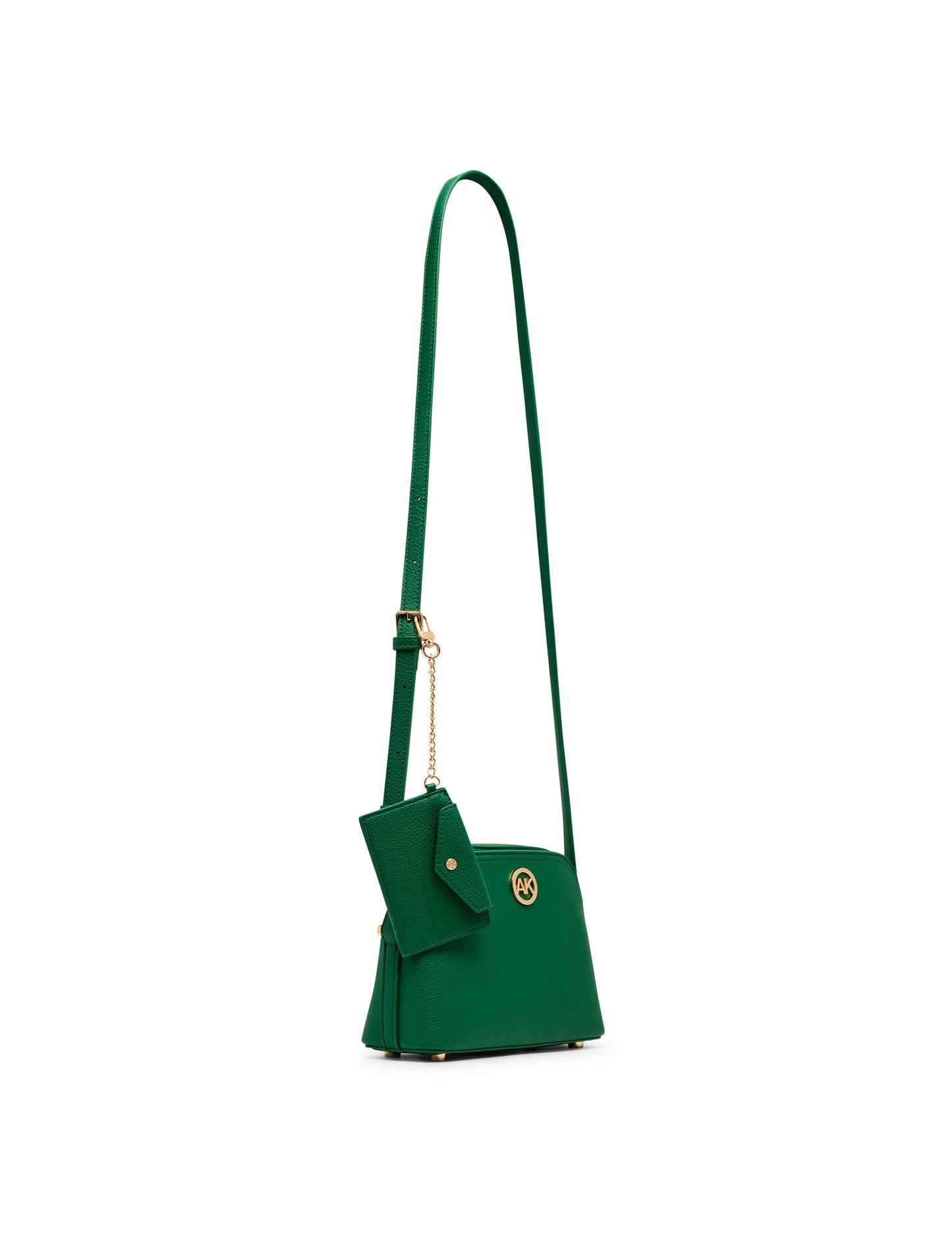 Anne Klein Dome Crossbody Bag with Detachable Card Case in Palm Leaf