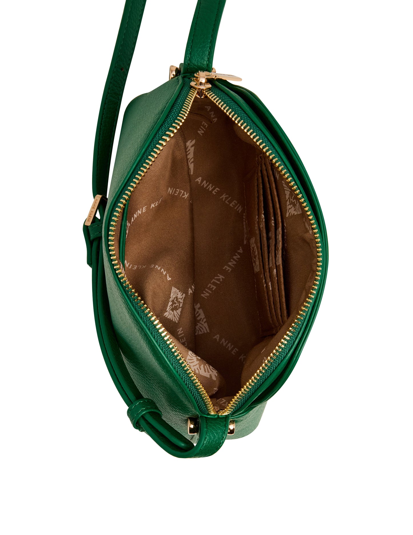 Anne Klein Dome Crossbody Bag with Detachable Card Case in Palm Leaf