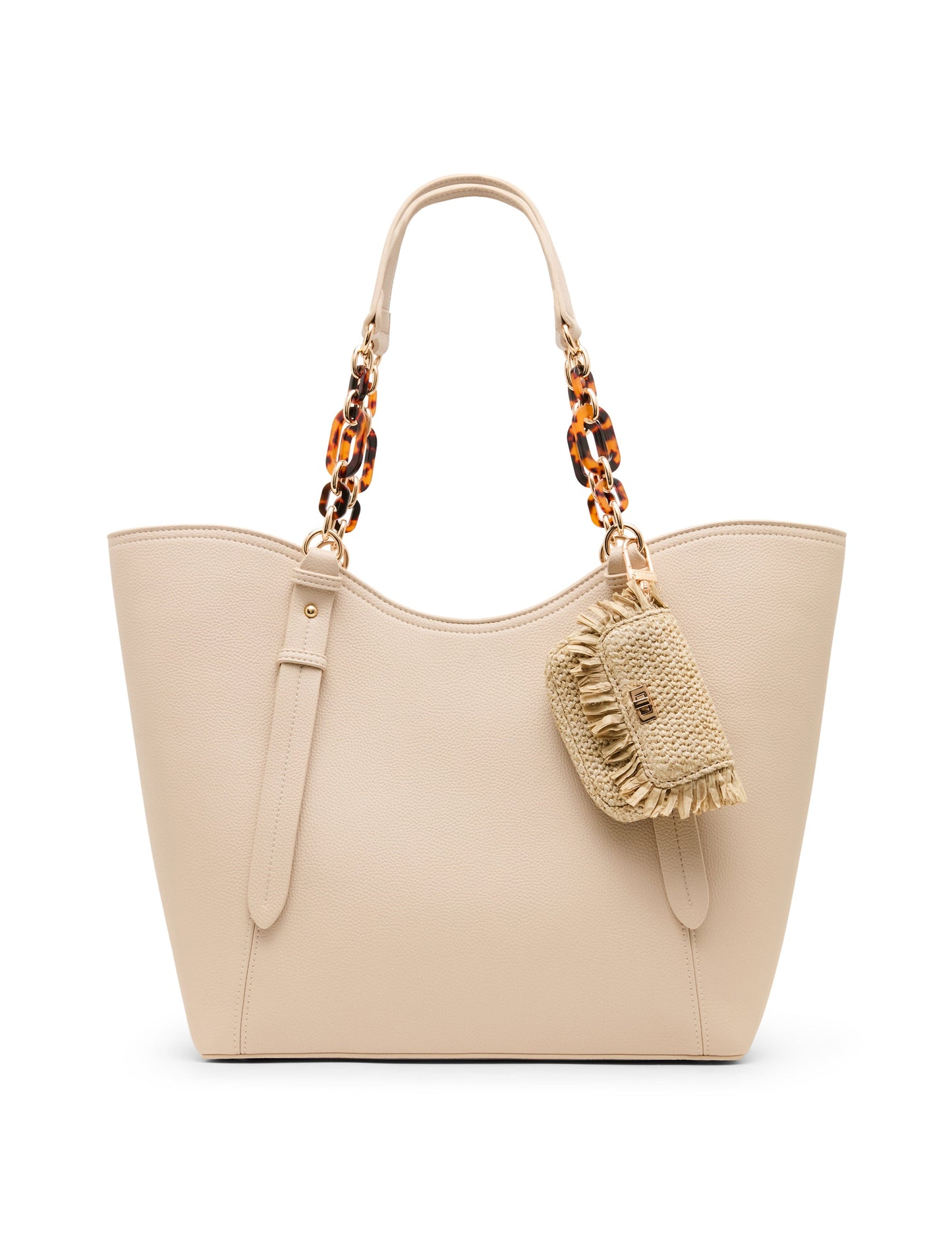 Anne Klein Medium Tote Bag with Pouch in Clay / Tan