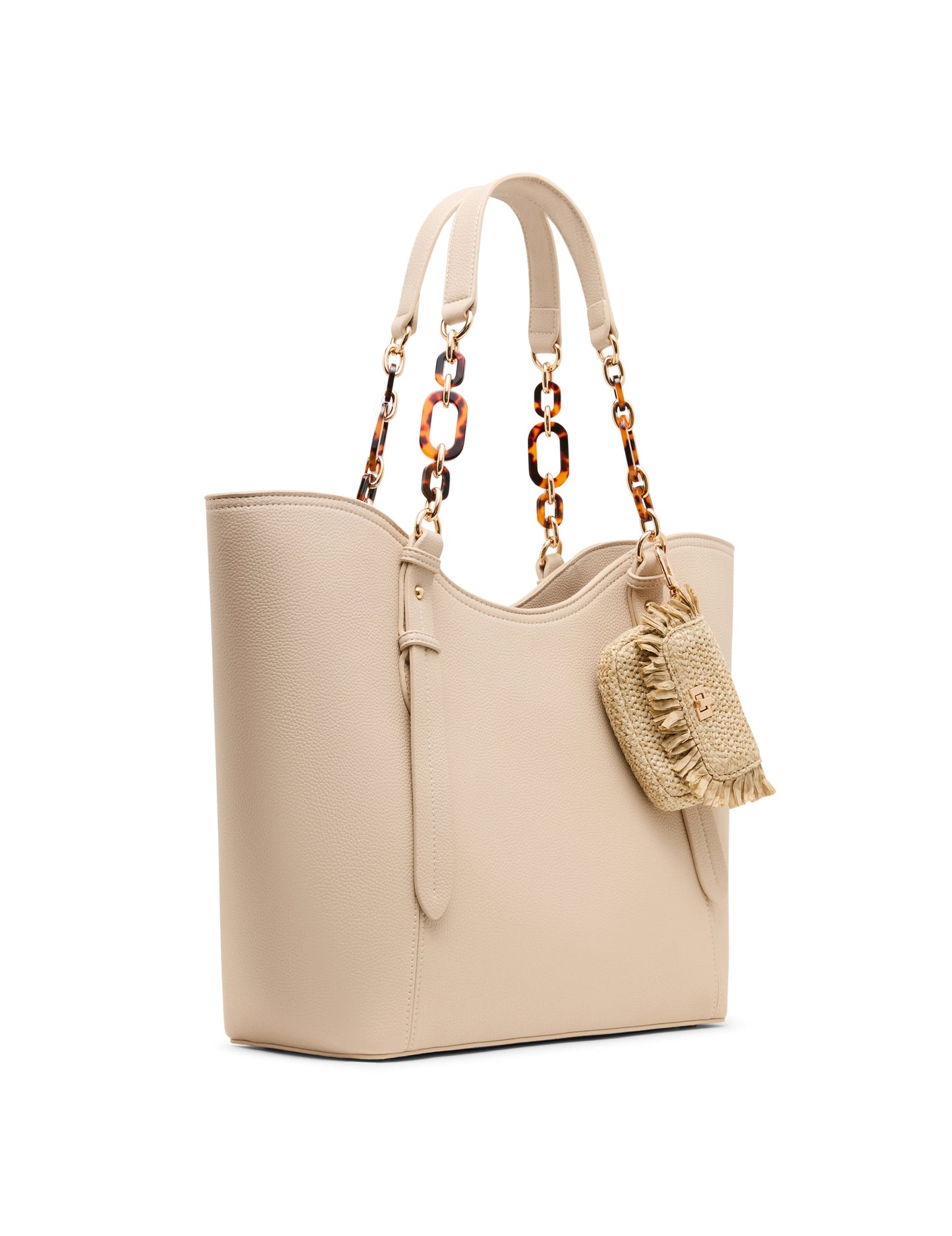 Anne Klein Medium Tote Bag with Pouch in Clay / Tan