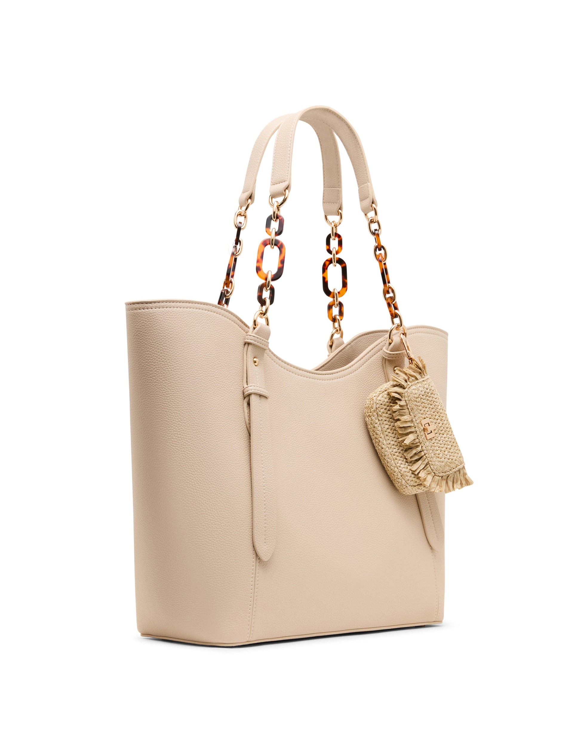 Anne Klein Medium Tote Bag with Pouch in Clay / Tan