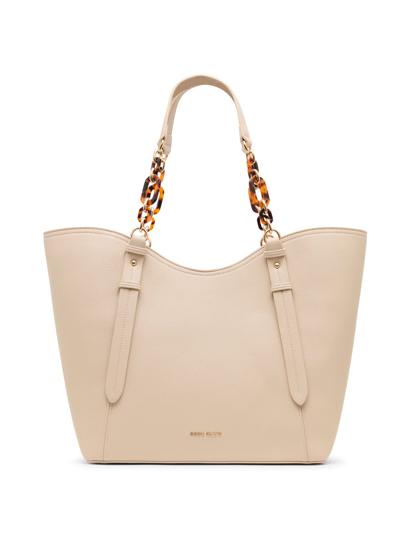Anne Klein Medium Tote Bag with Pouch in Clay / Tan