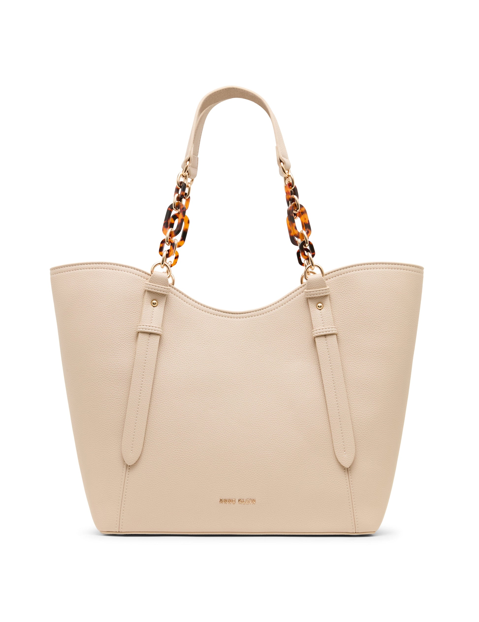 Anne Klein Medium Tote Bag with Pouch in Clay / Tan