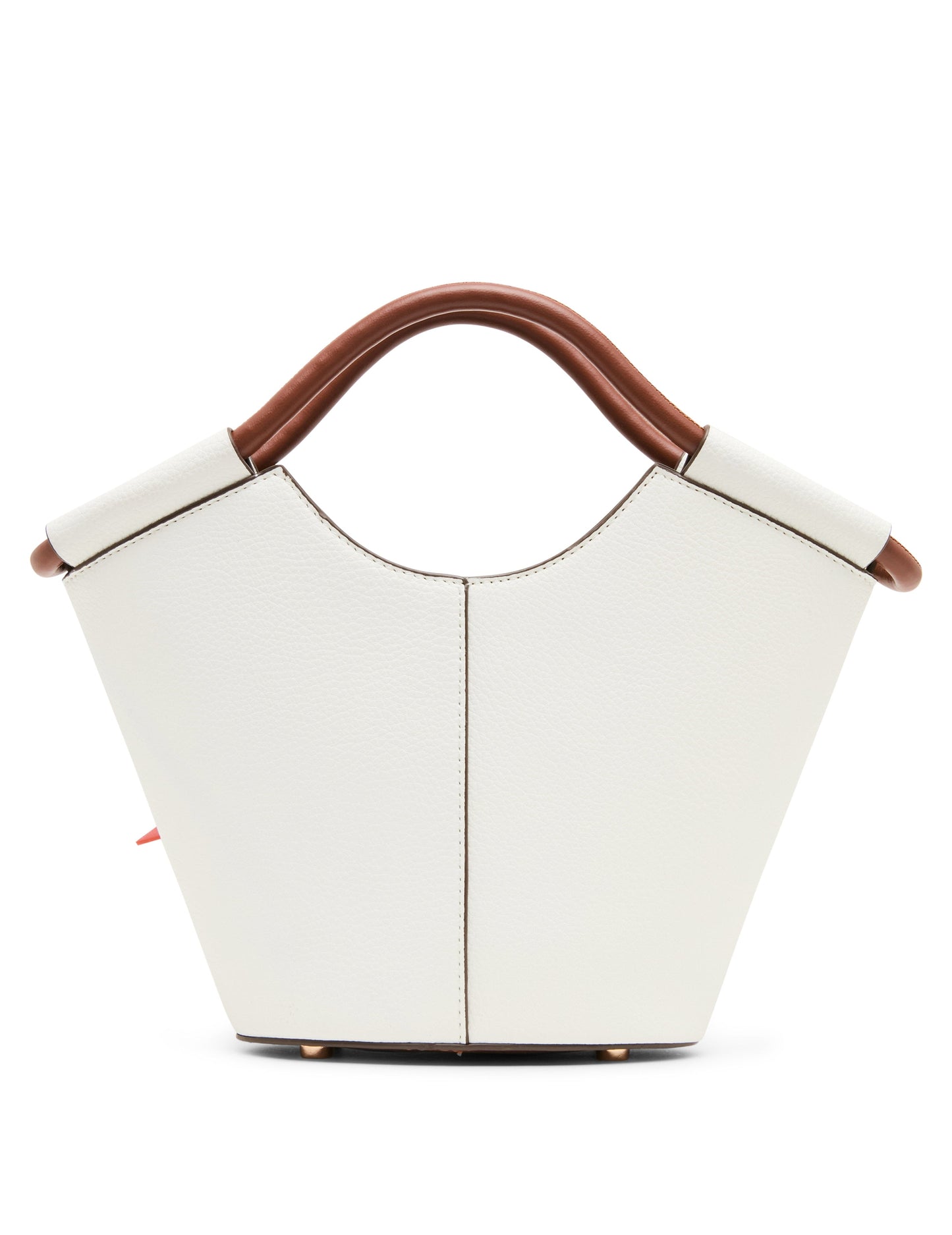 Anne Klein Small Tote Bag with Bag Charm in Vanilla Latte / Hazelnut