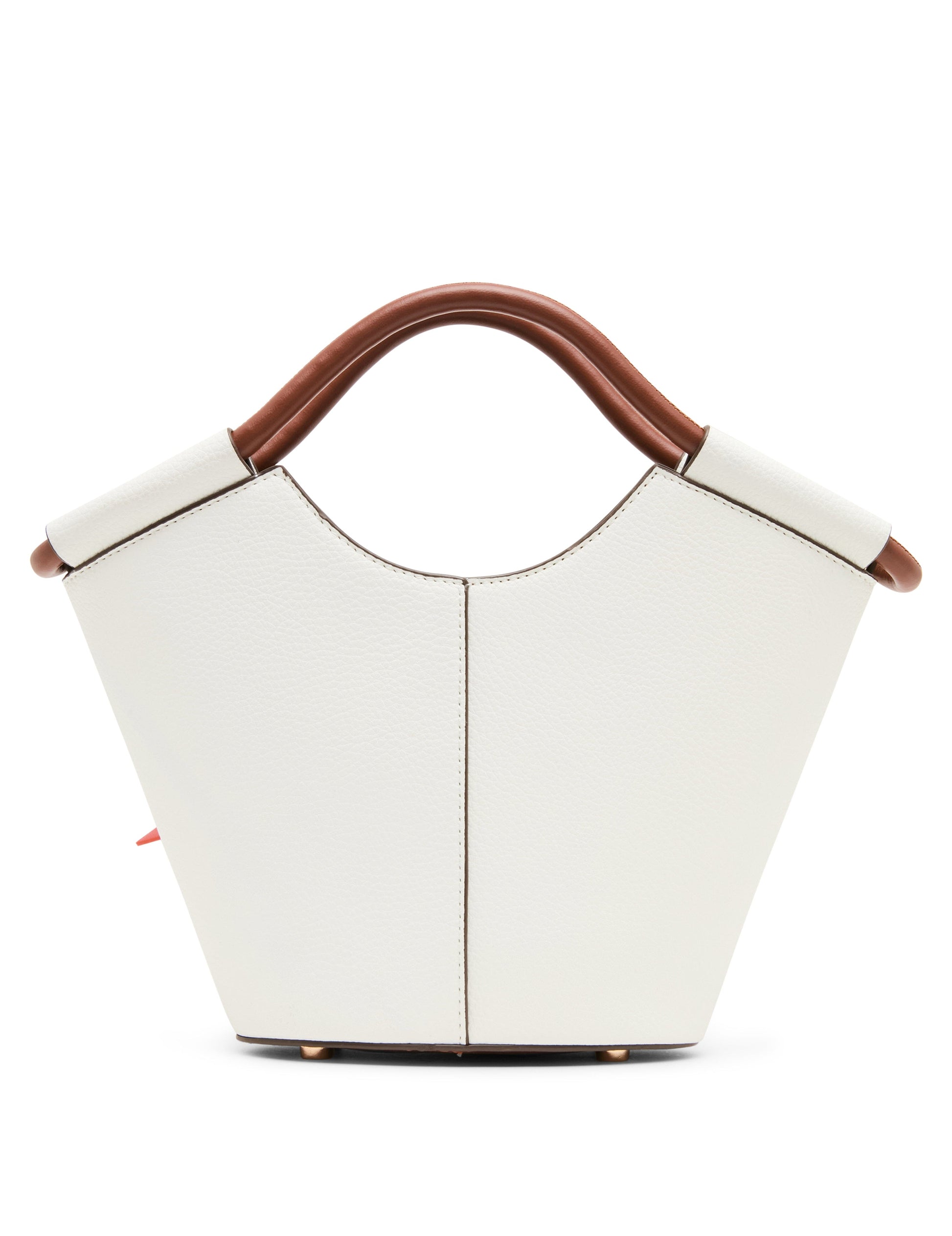 Anne Klein Small Tote Bag with Bag Charm in Vanilla Latte / Hazelnut