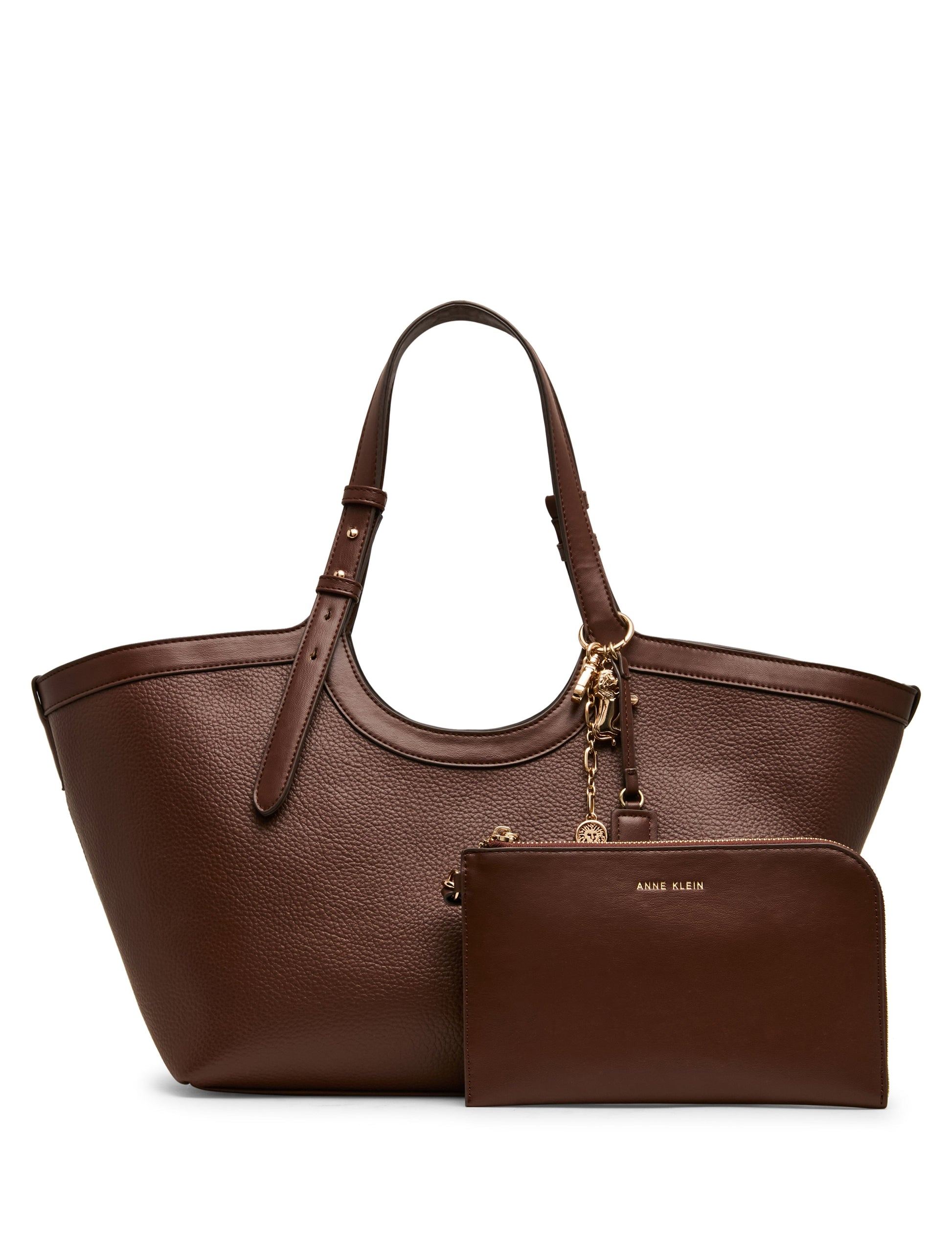 Anne Klein East West Tote Bag with Charms